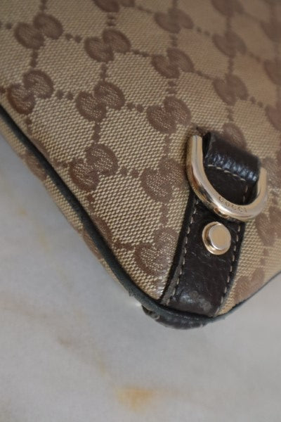 Gucci Brown GG Abbey D-Ring Crossbody Bag