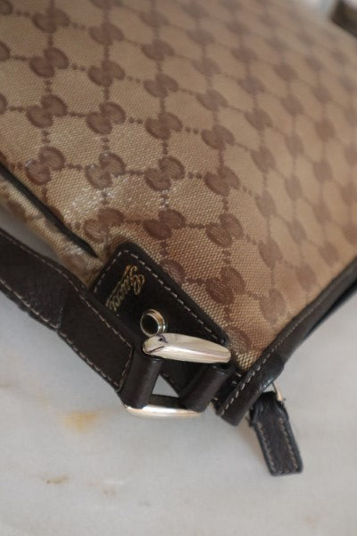 Gucci Brown GG Abbey D-Ring Crossbody Bag