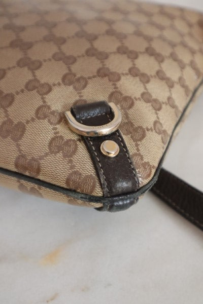 Gucci Brown GG Abbey D-Ring Crossbody Bag