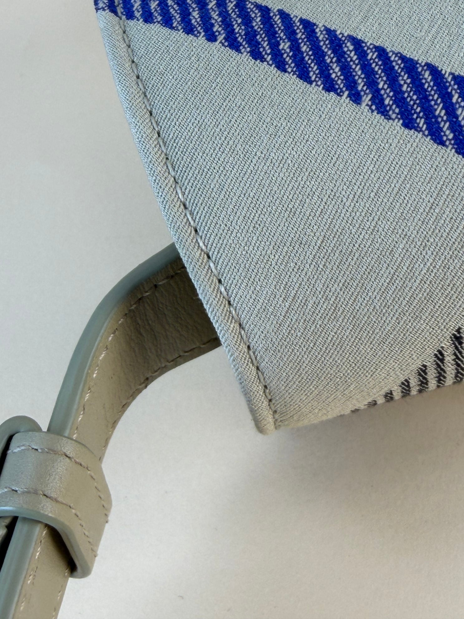 Burberry Grey Snip Check Shoulder Bag
