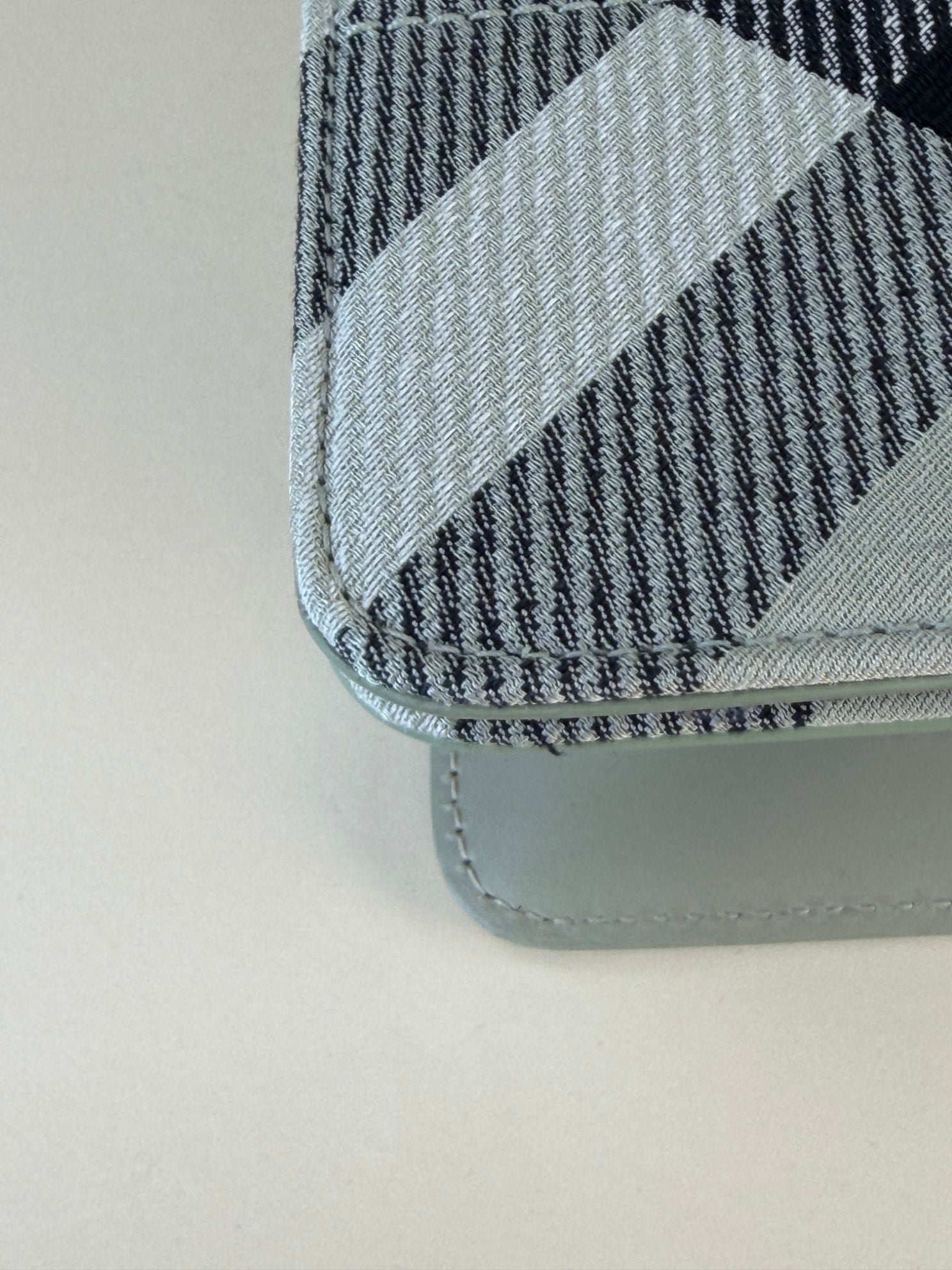 Burberry Grey Snip Check Shoulder Bag