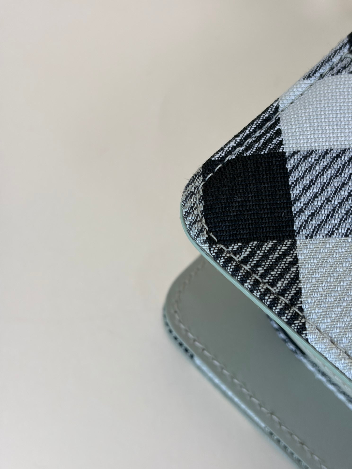 Burberry Grey Snip Check Shoulder Bag