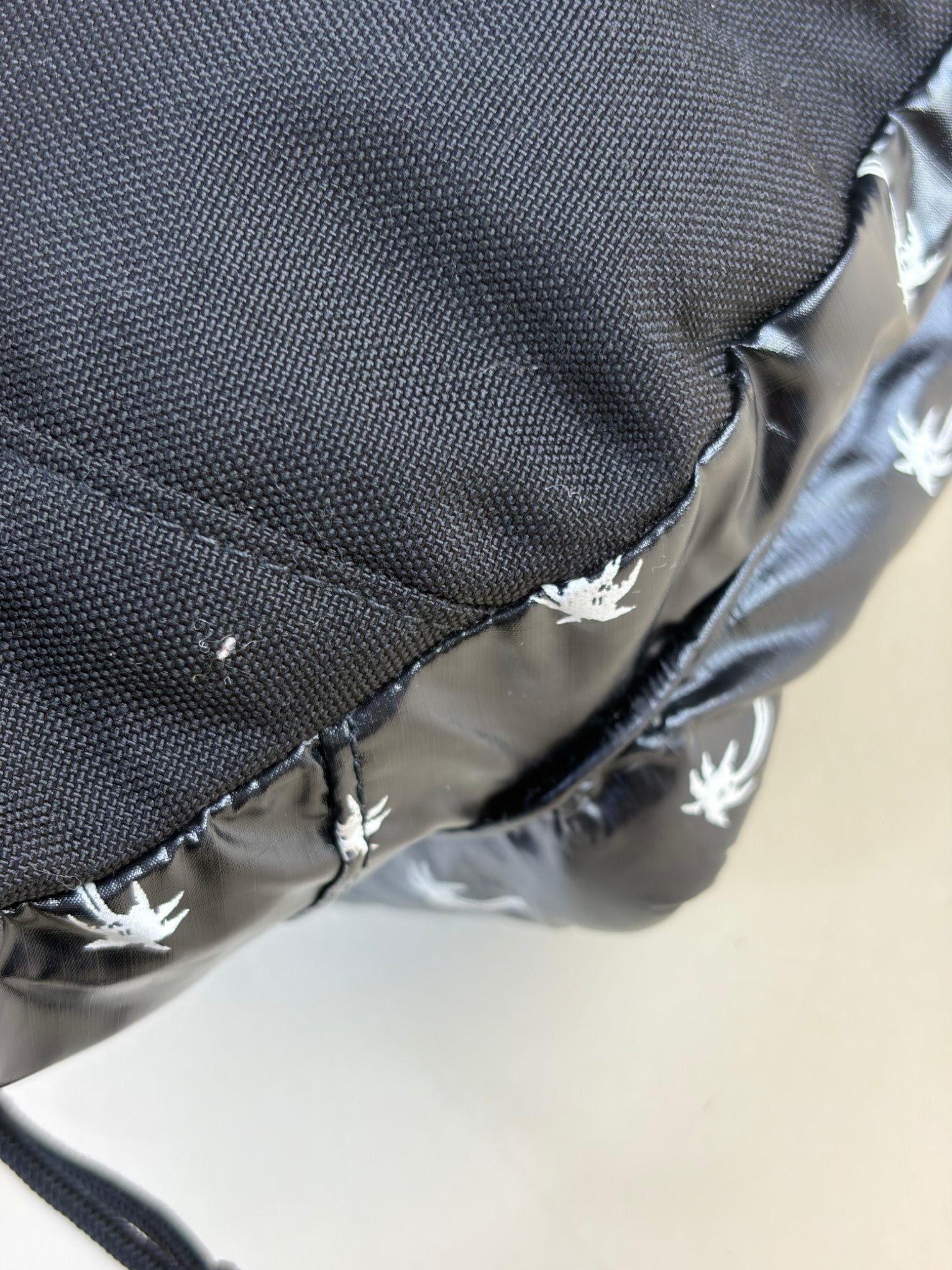 YSL  printed nylon palm nuxx black/white belt bag