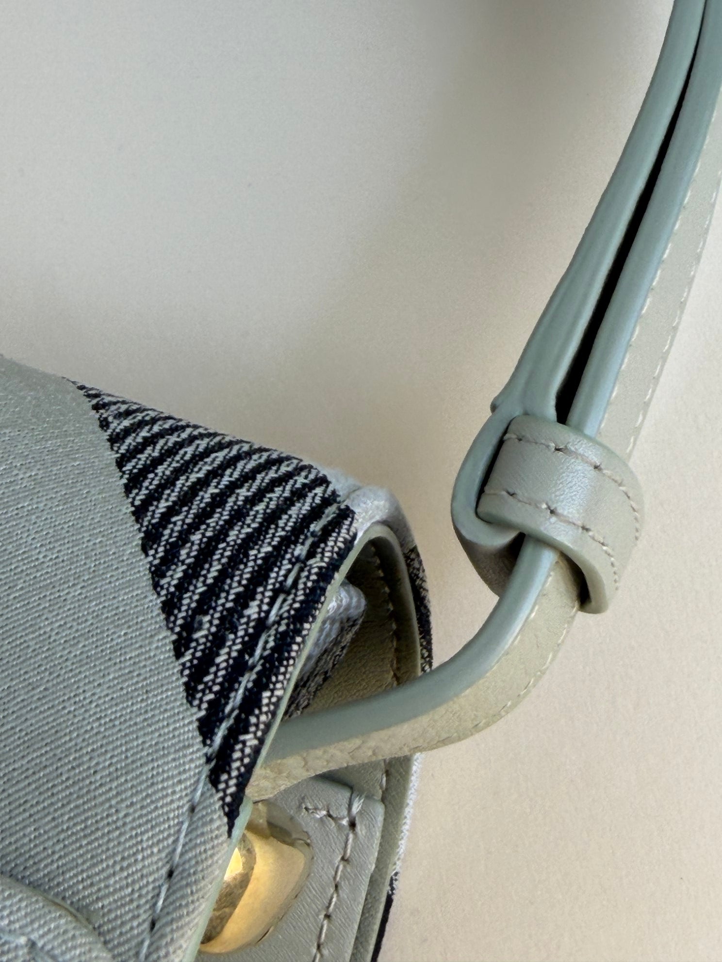 Burberry Grey Snip Check Shoulder Bag