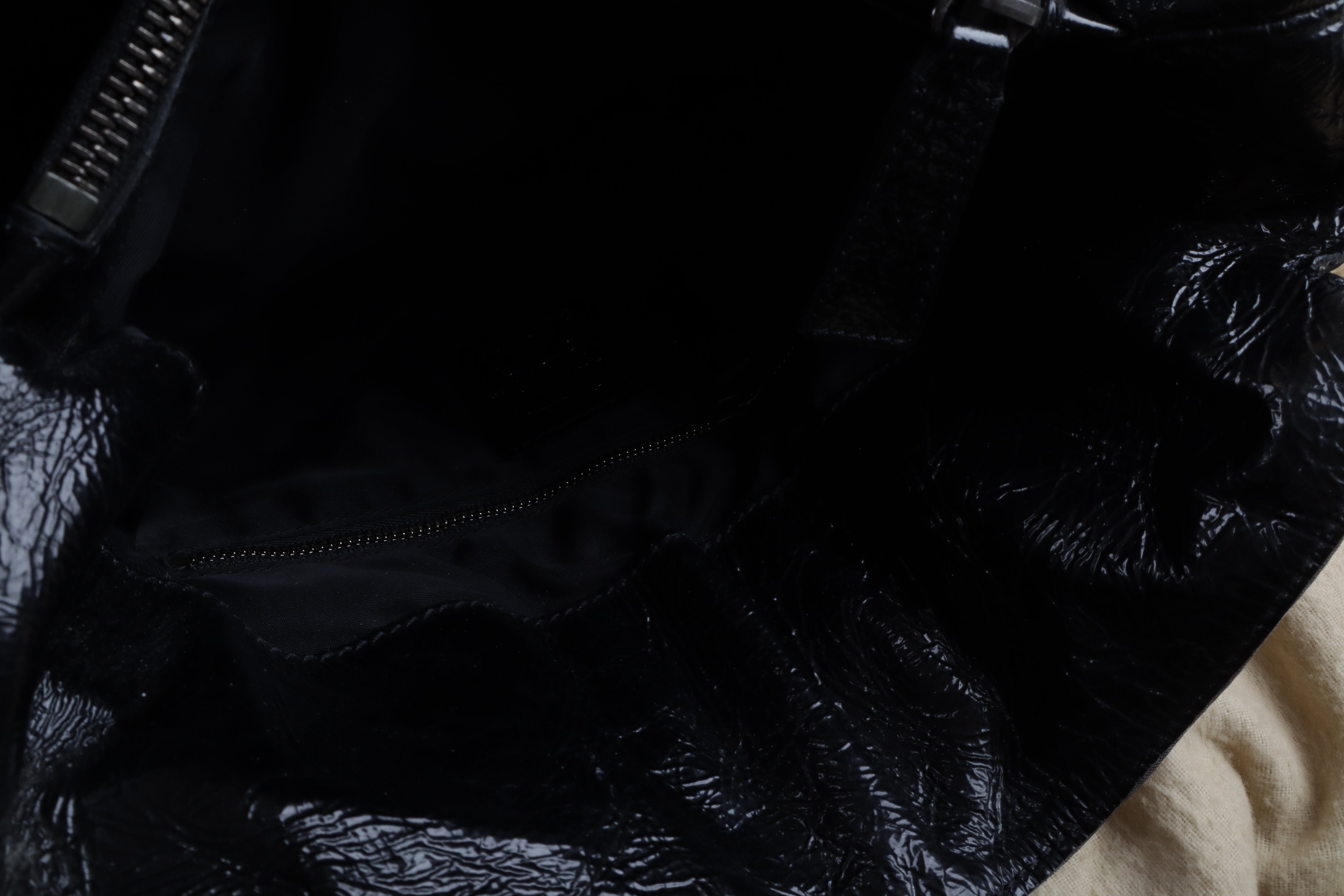 Burberry Bicolor Beat Check Nylon Shoulder Bag with Strap