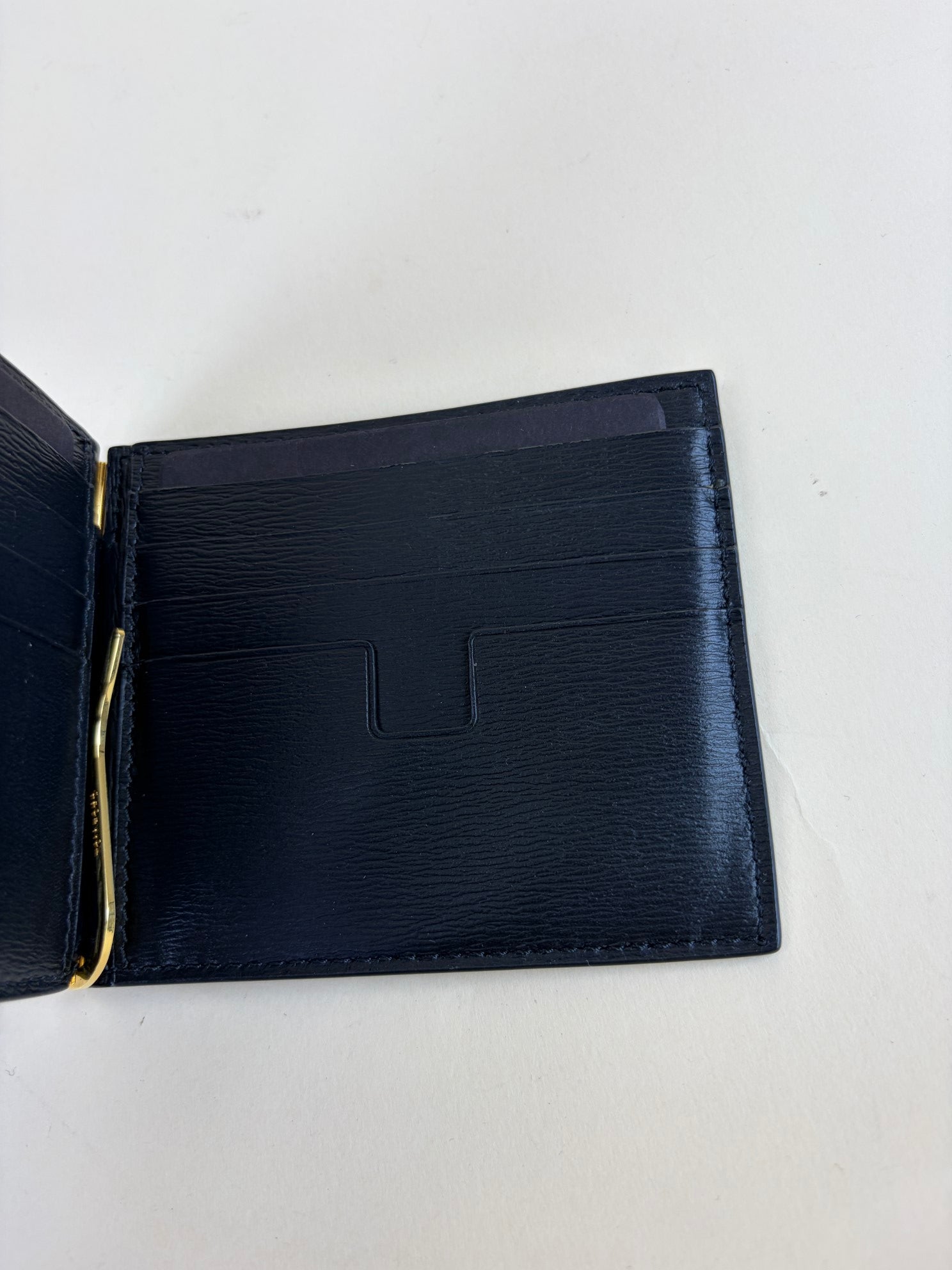 Tom Ford Black Small Money Clip Wallet