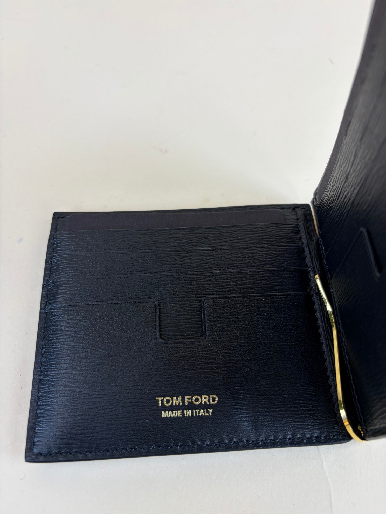 Tom Ford Black Small Money Clip Wallet