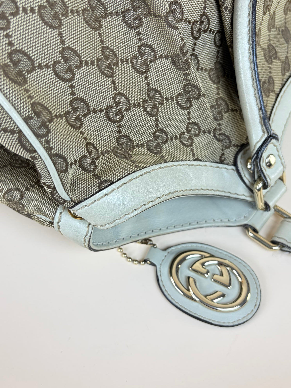 Gucci beige gg canvas large Sukey tote bag