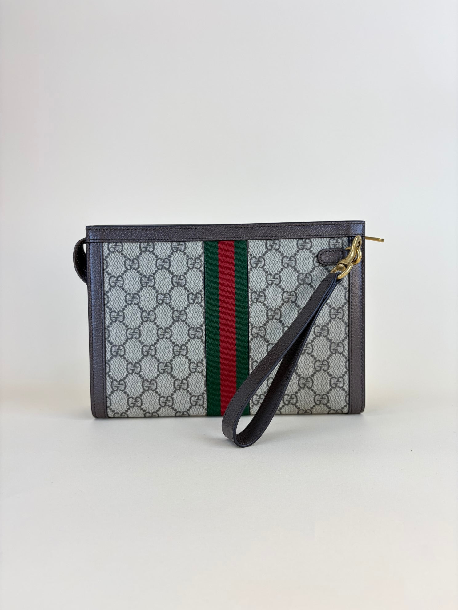 Gucci Ebony GG Supreme Ophidia Small Pouch