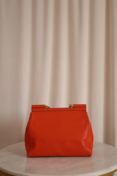 Dolce & Gabbana Orange Sicily Large Bag