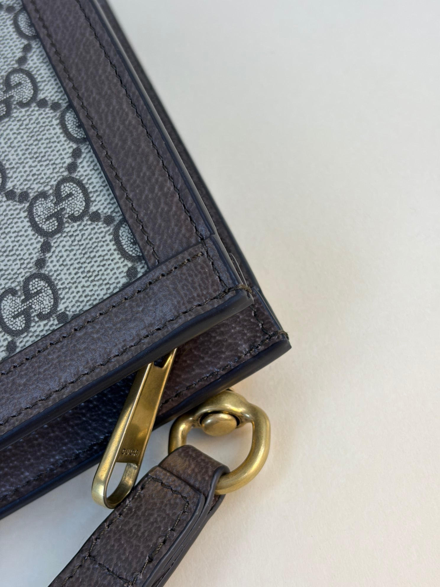Gucci Ebony GG Supreme Ophidia Small Pouch