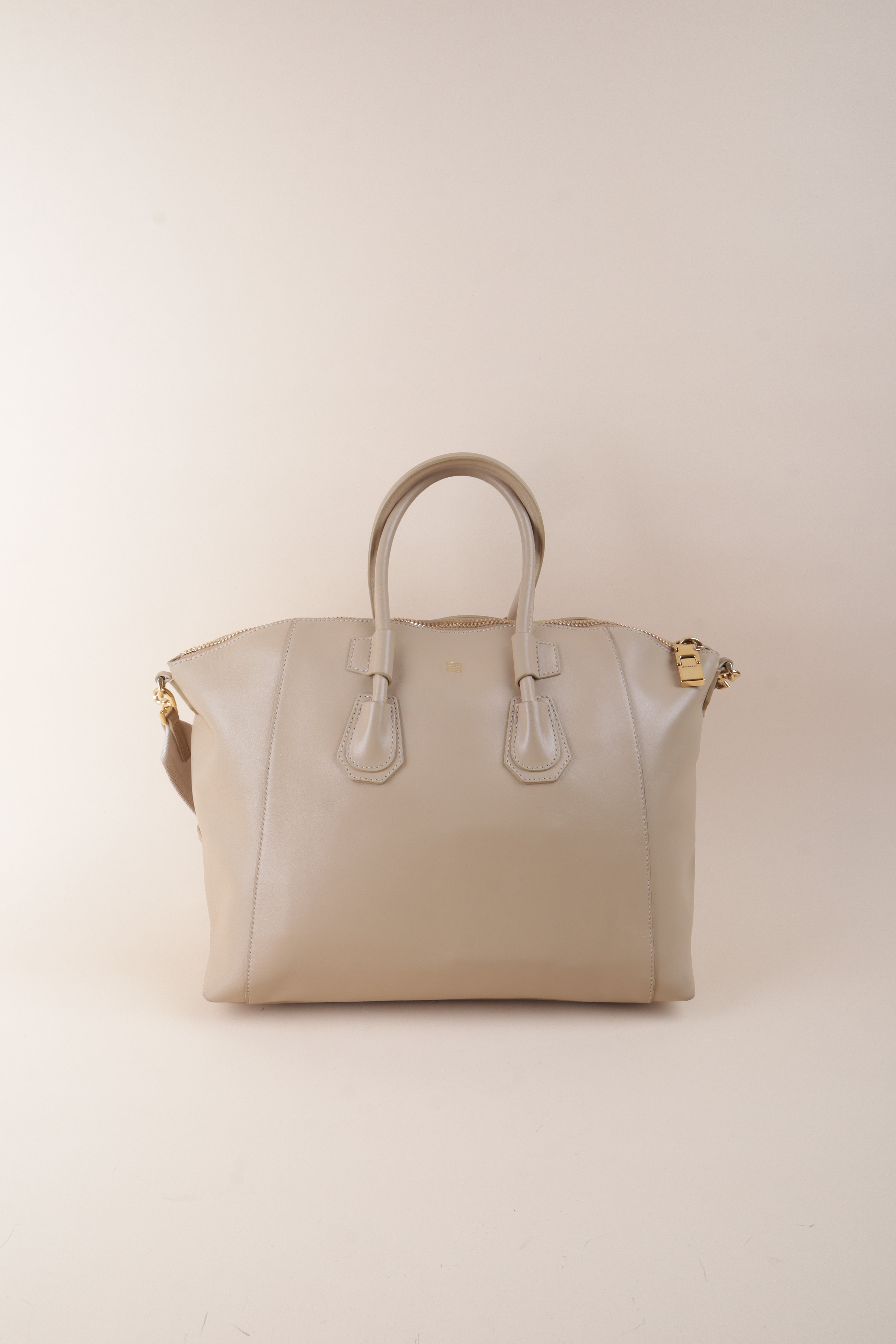 Givenchy Beige Sport Box Antigona Tote Bag W/ Canvas Strap