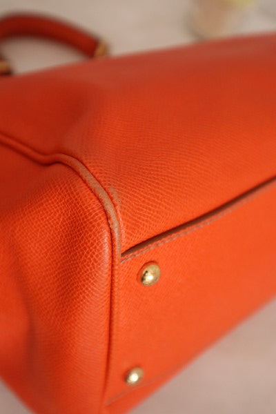 Dolce & Gabbana Orange Sicily Large Bag