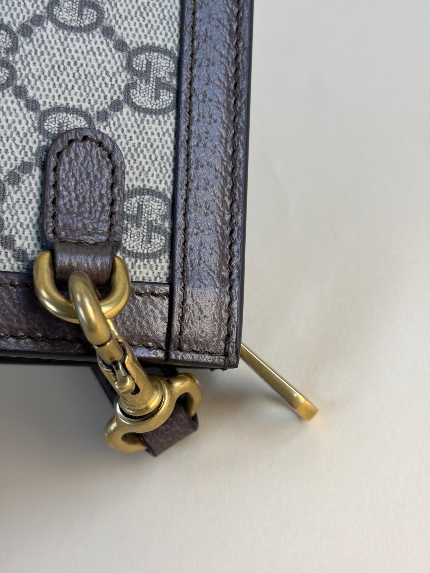 Gucci Ebony GG Supreme Ophidia Small Pouch