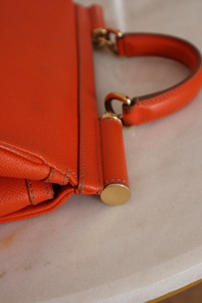 Dolce & Gabbana Orange Sicily Large Bag