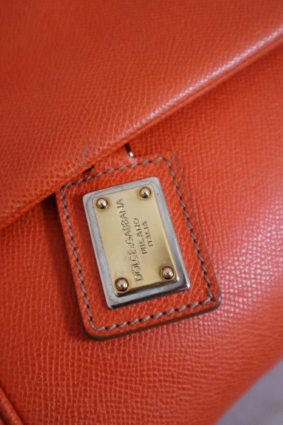 Dolce & Gabbana Orange Sicily Large Bag