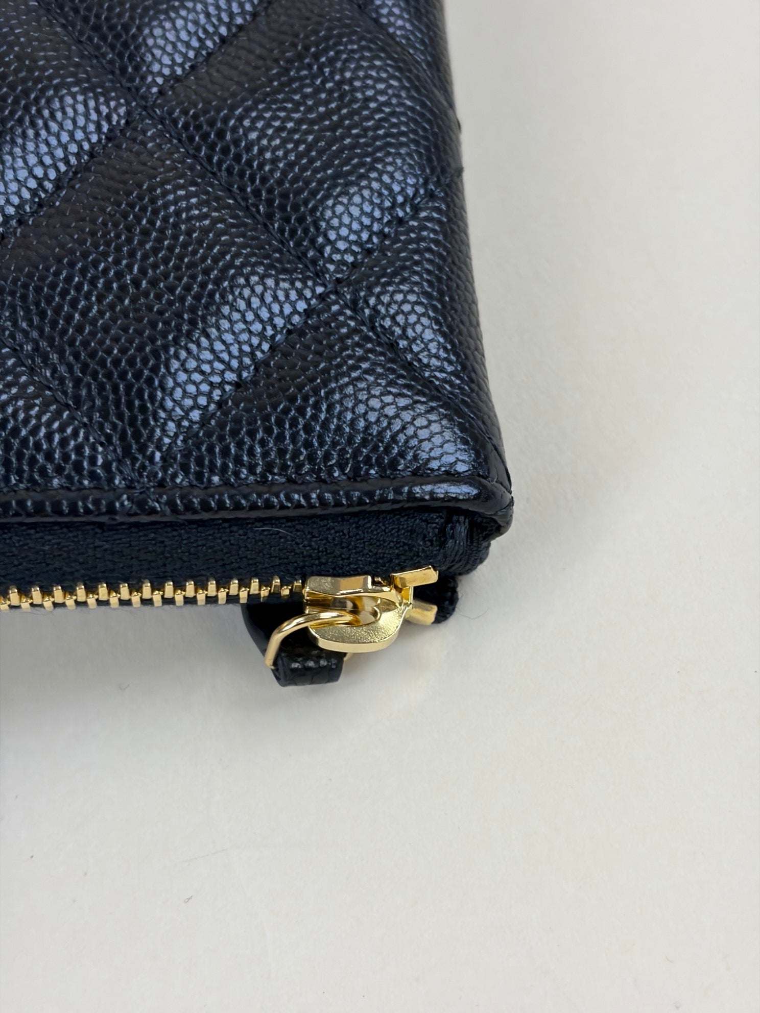 Chanel Black Classic Zip Medium Pouch