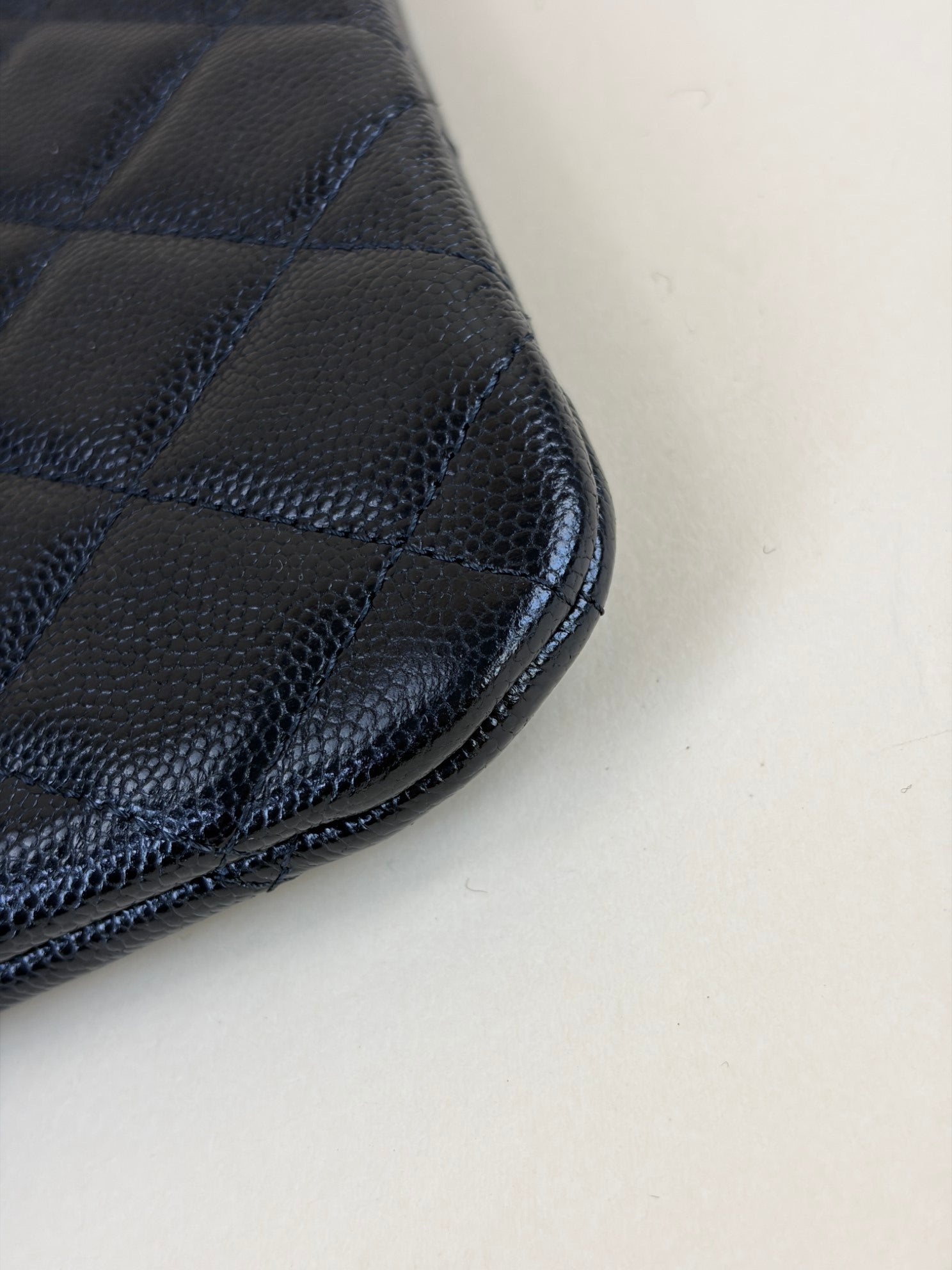 Chanel Black Classic Zip Medium Pouch