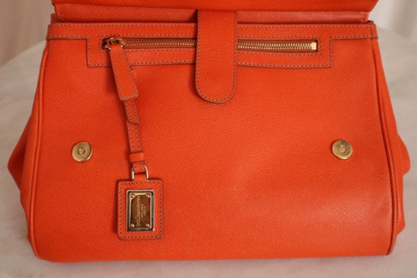 Dolce & Gabbana Orange Sicily Large Bag