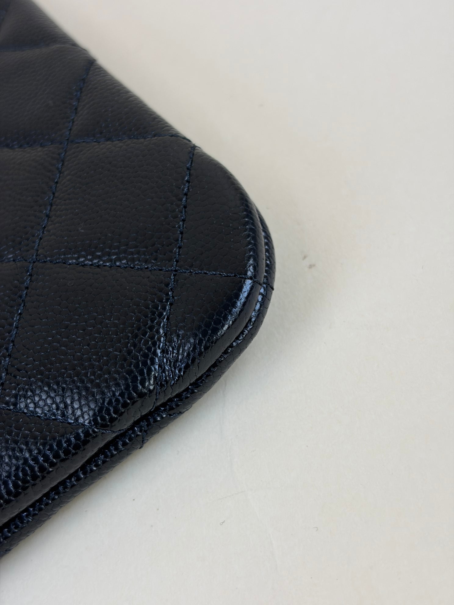 Chanel Black Classic Zip Medium Pouch