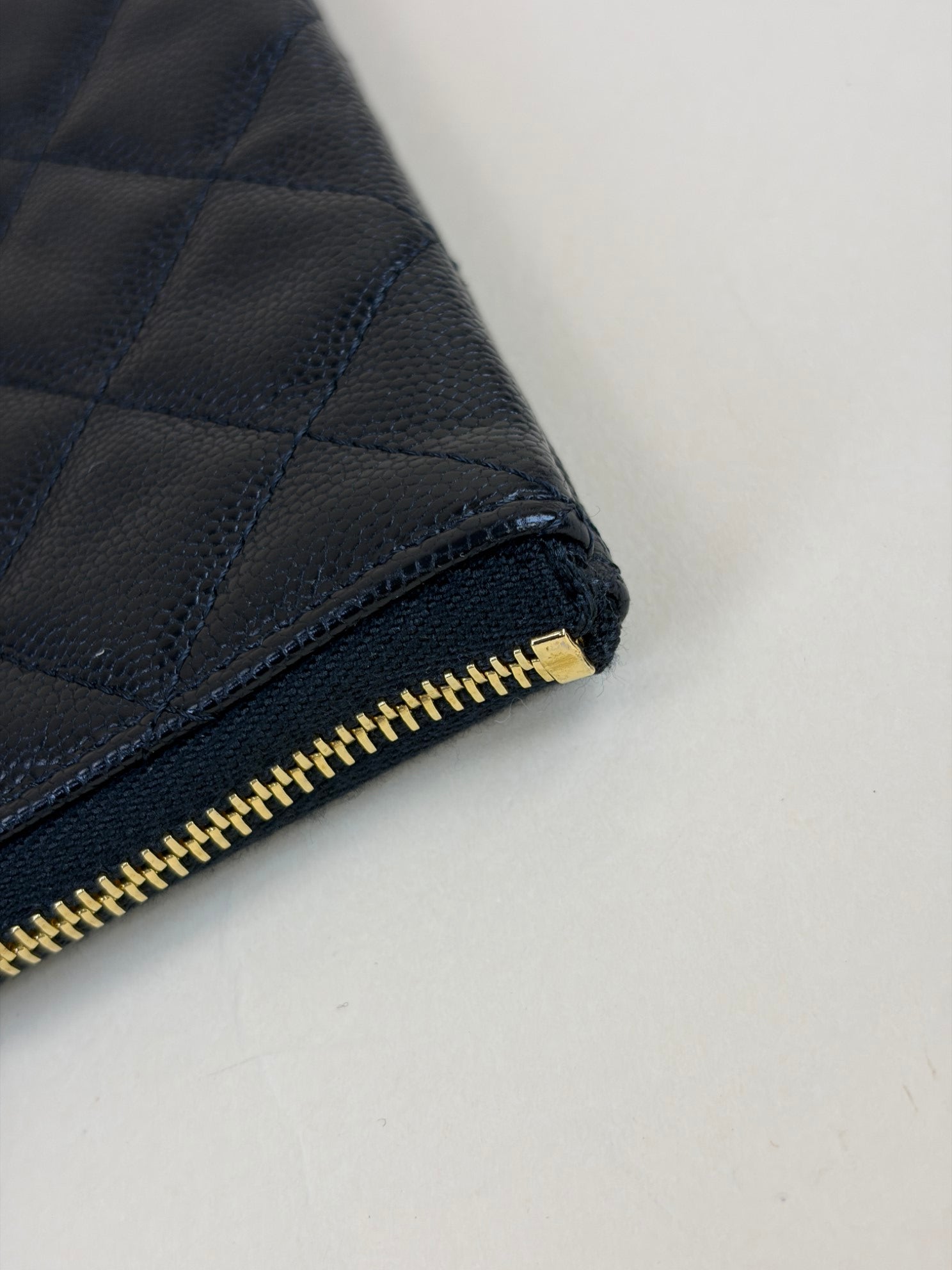 Chanel Black Classic Zip Medium Pouch