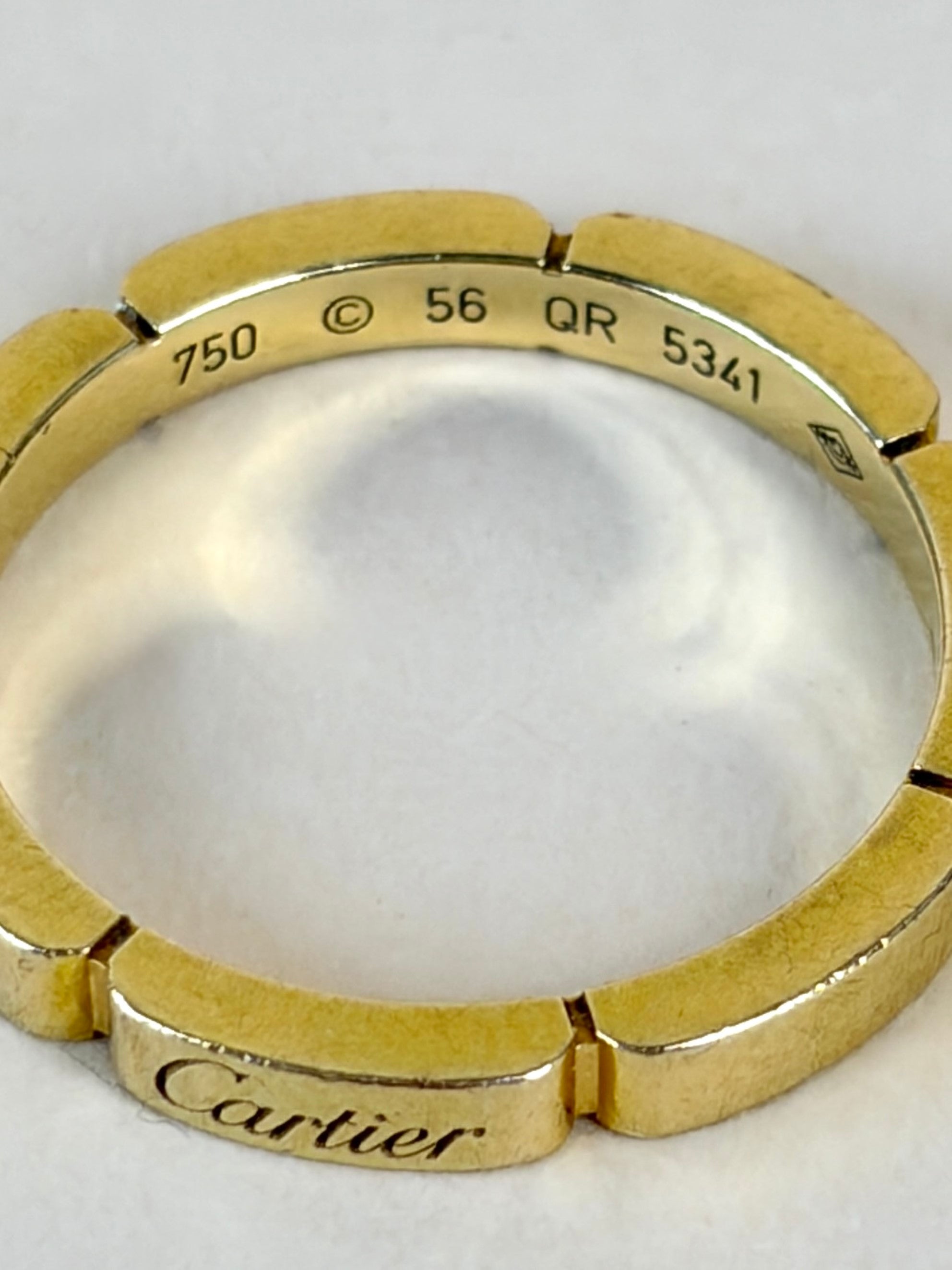 Cartier Moillon panther 18Kyellow Gold wedding band