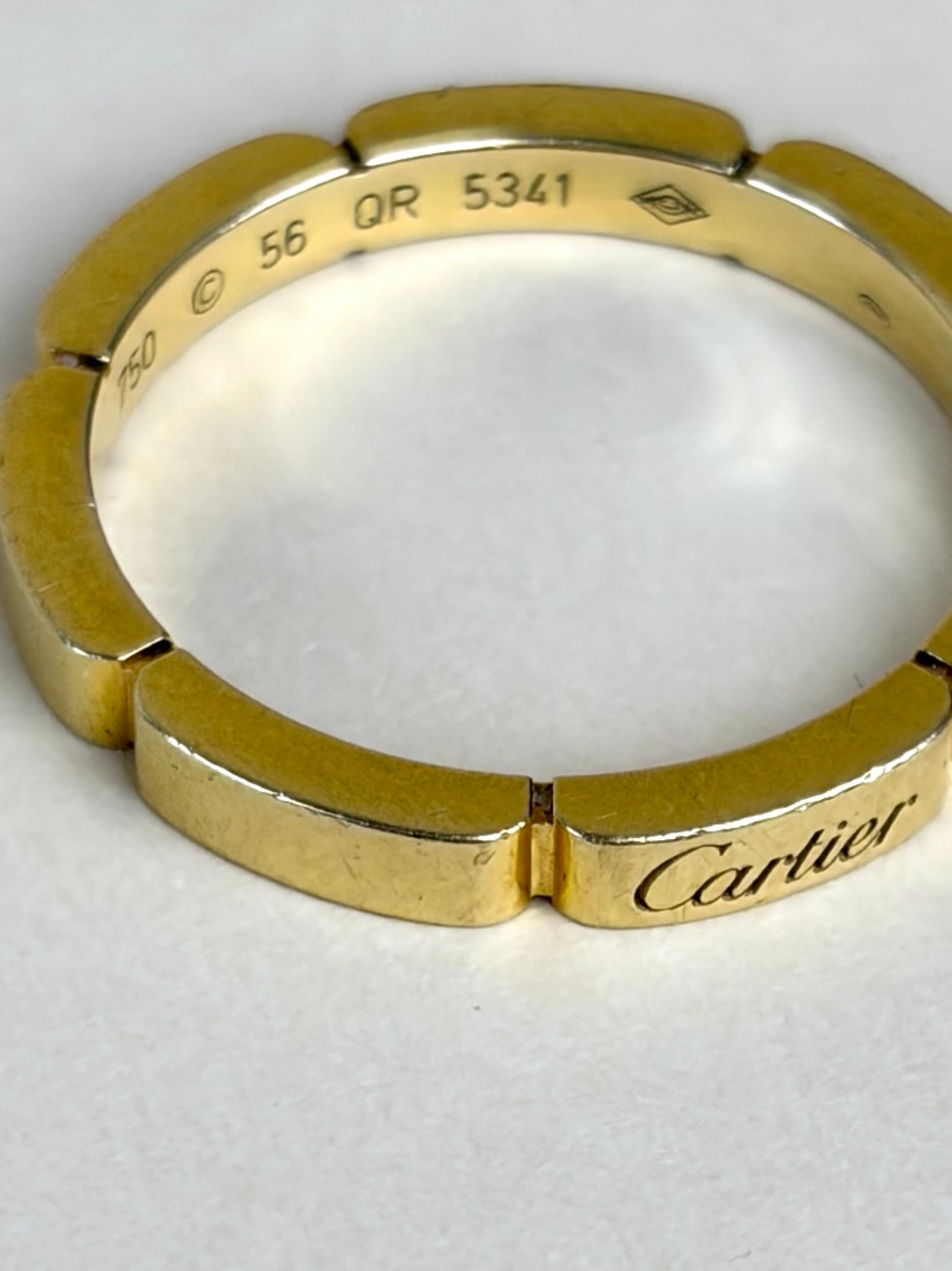 Cartier Moillon panther 18Kyellow Gold wedding band