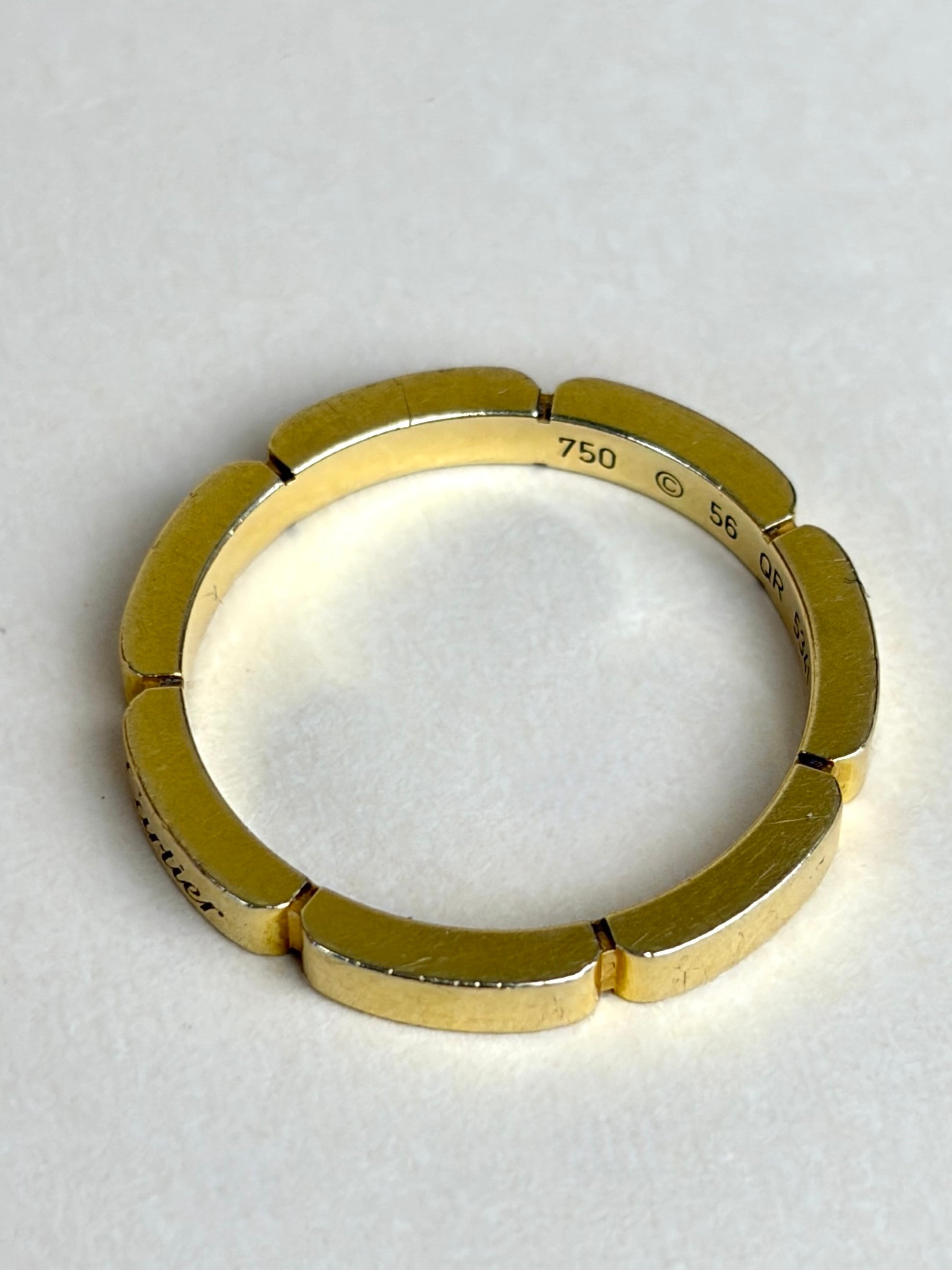Cartier Moillon panther 18Kyellow Gold wedding band