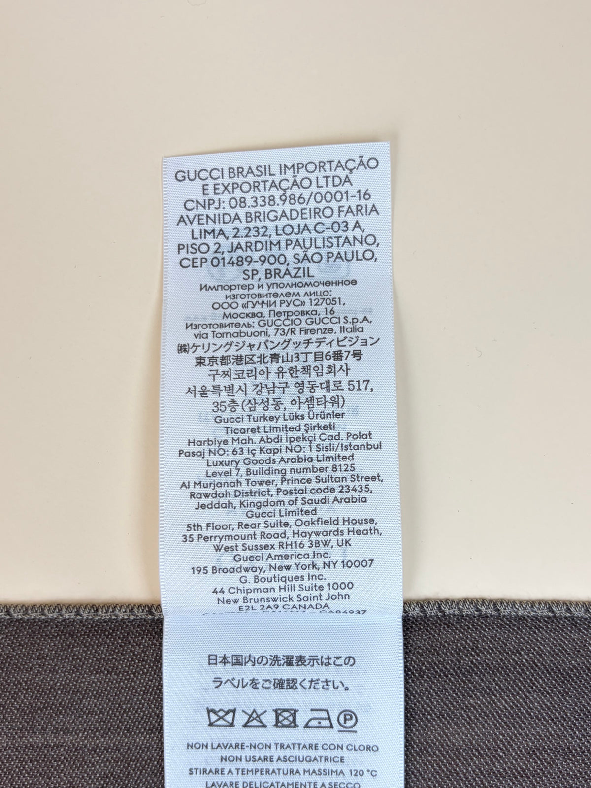 Gucci brown GG wool Scarf