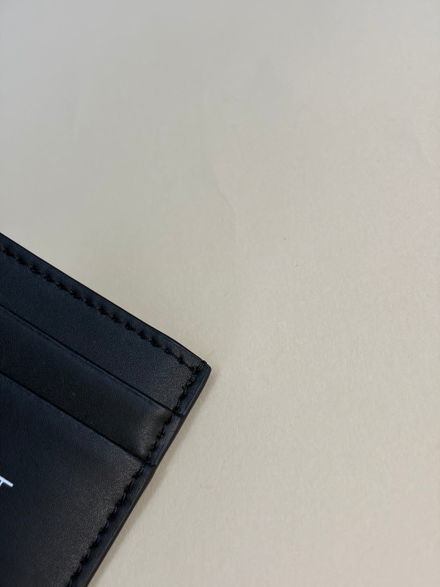Valentino Black VLTN Logo Card Holder