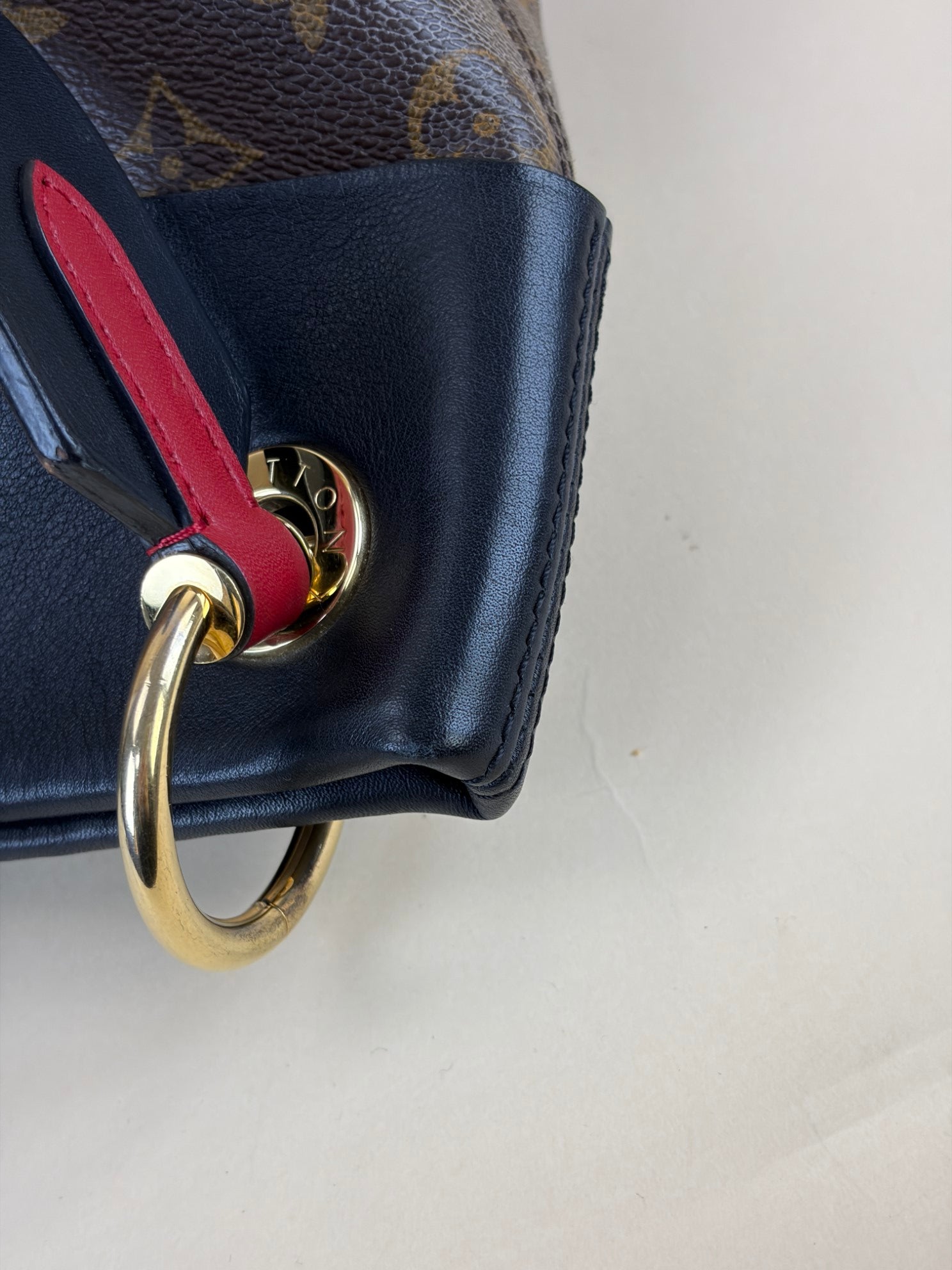 Louis Vuitton Monogram Black Tuileries Hobo Bag