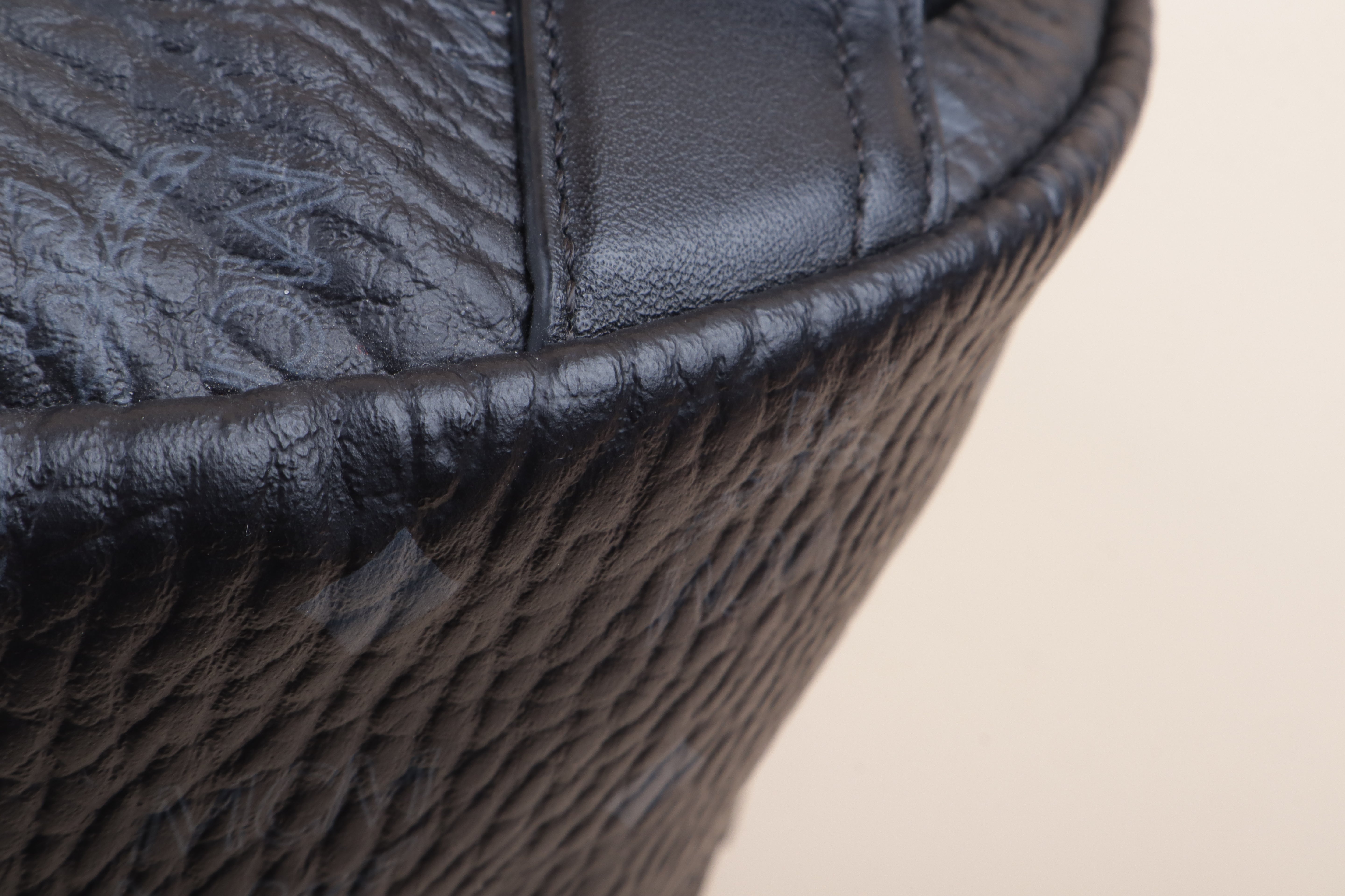 MCM Plack and gray Side Backpack Bag
