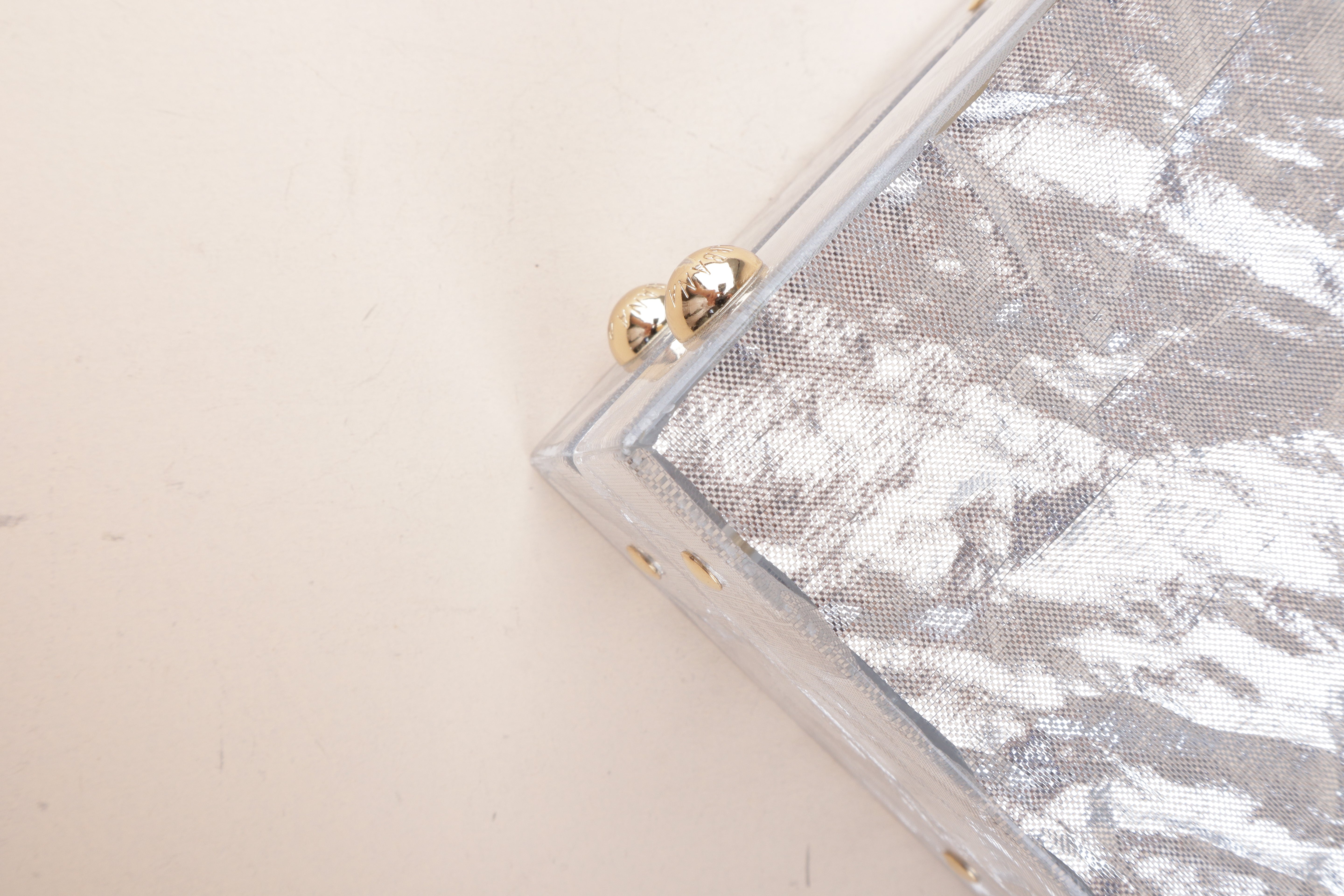 Dolce & Gabbana acrylic silver& transparent box bag