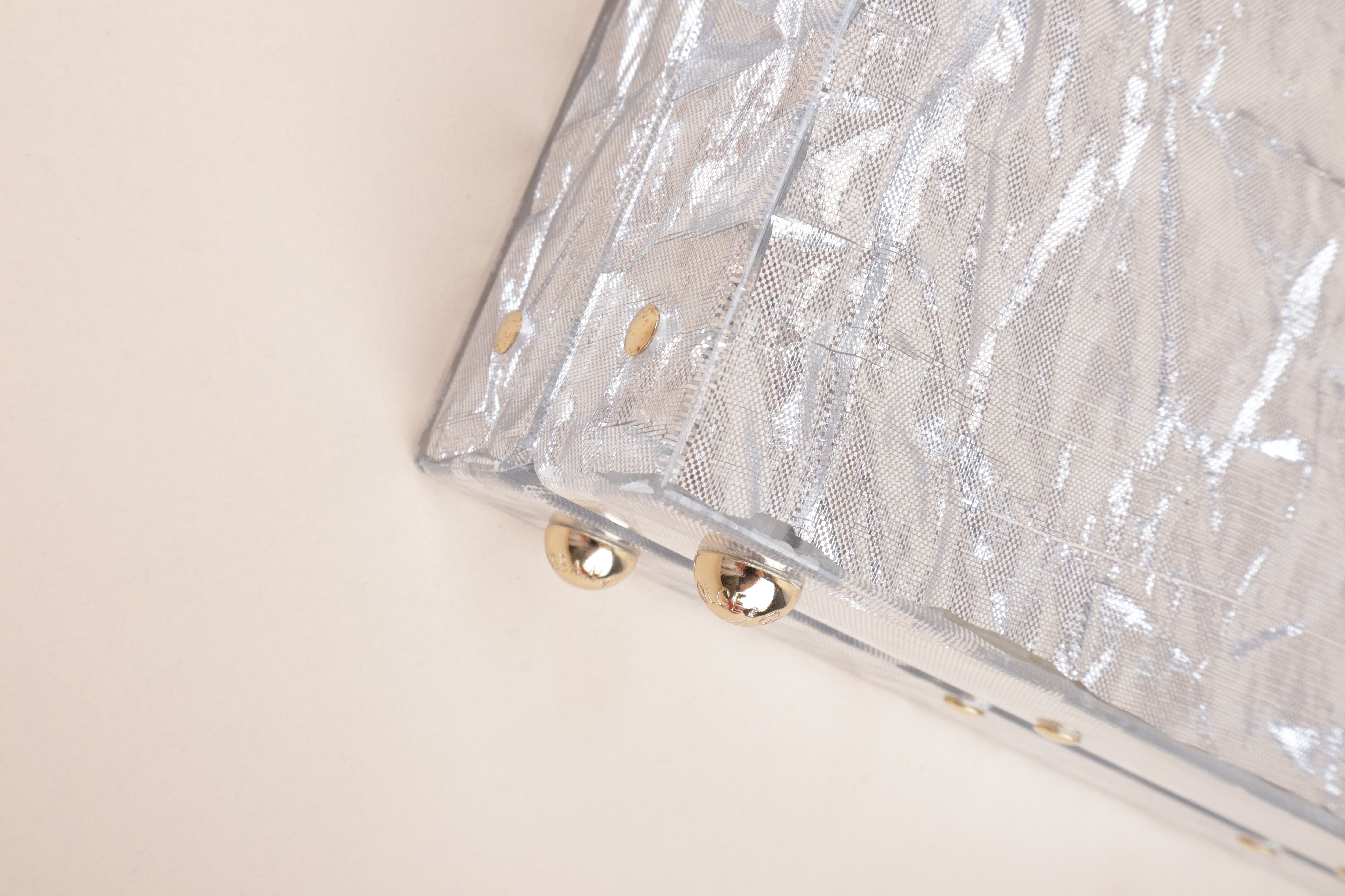 Dolce & Gabbana acrylic silver& transparent box bag