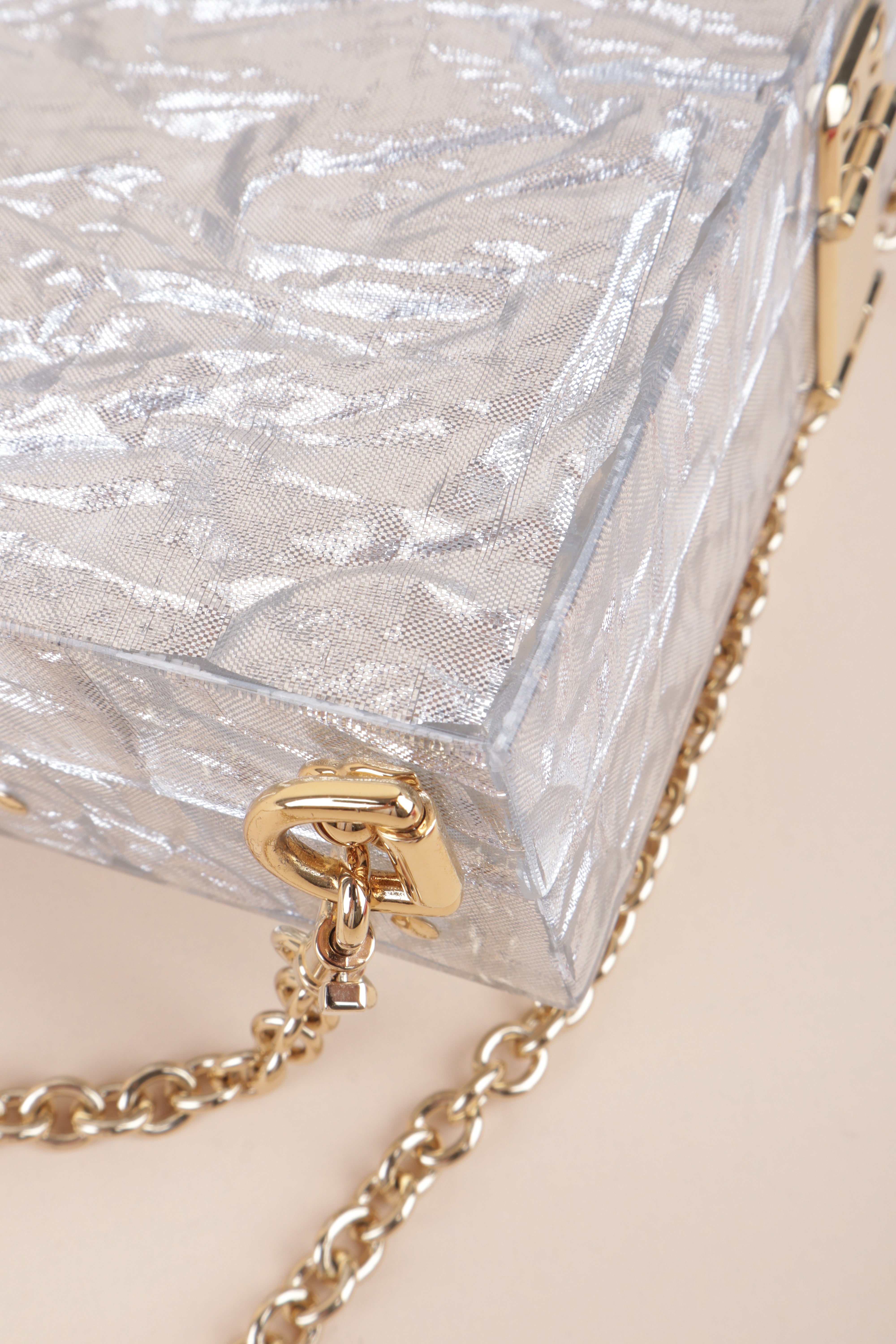 Dolce & Gabbana acrylic silver& transparent box bag