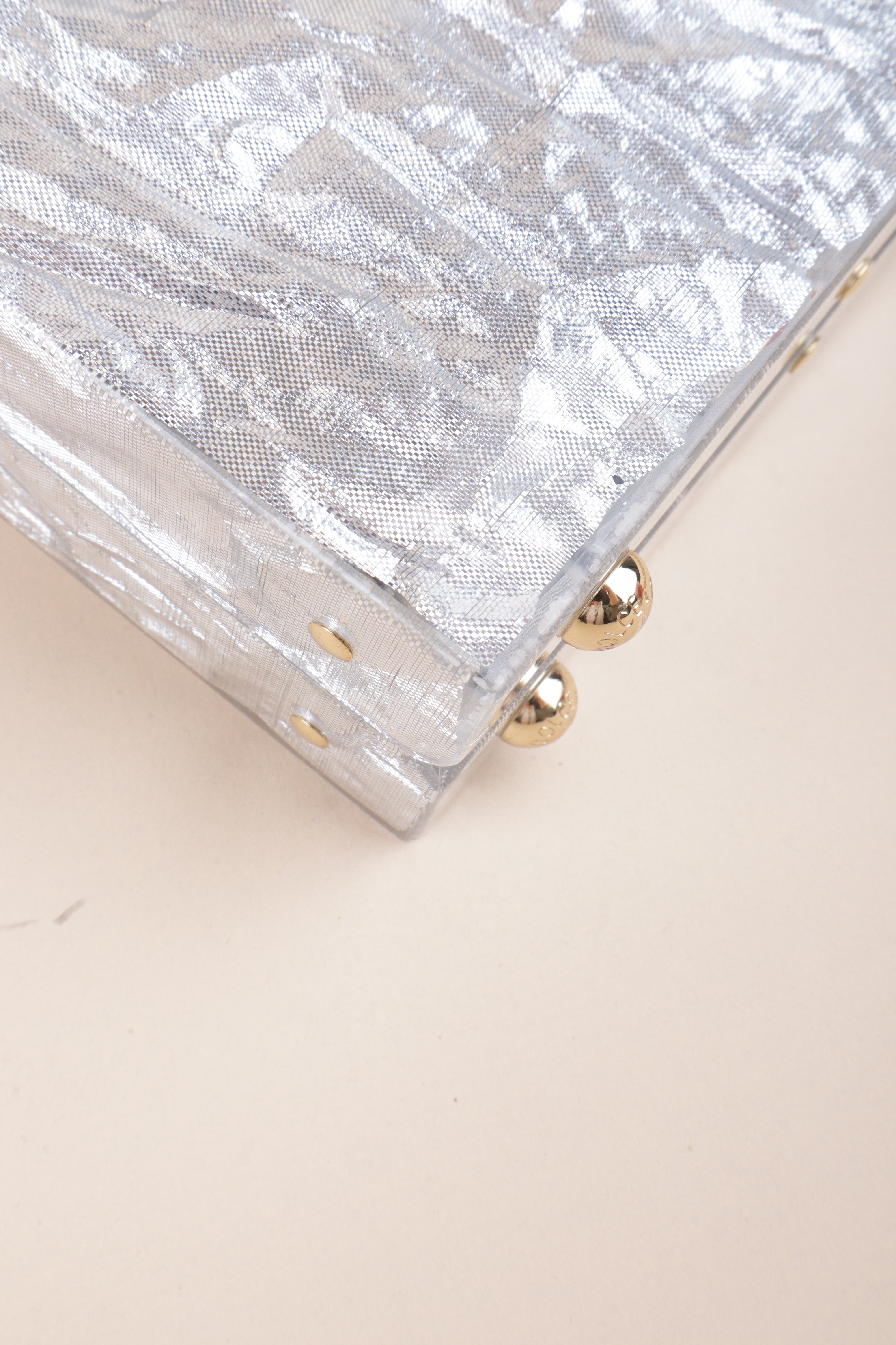 Dolce & Gabbana acrylic silver& transparent box bag