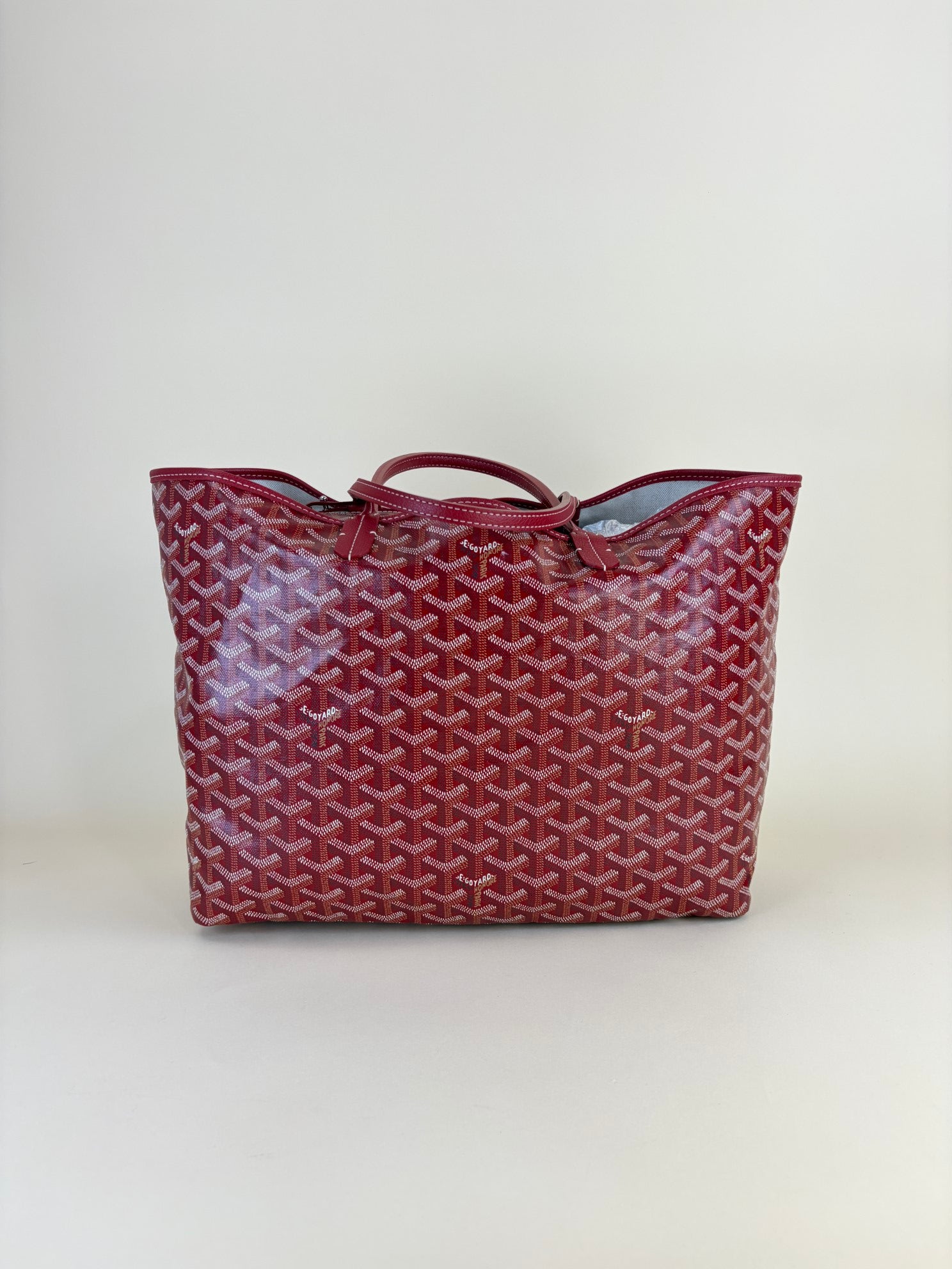 Goyard Red Goyardine Saint Louis PM Tote Bag
