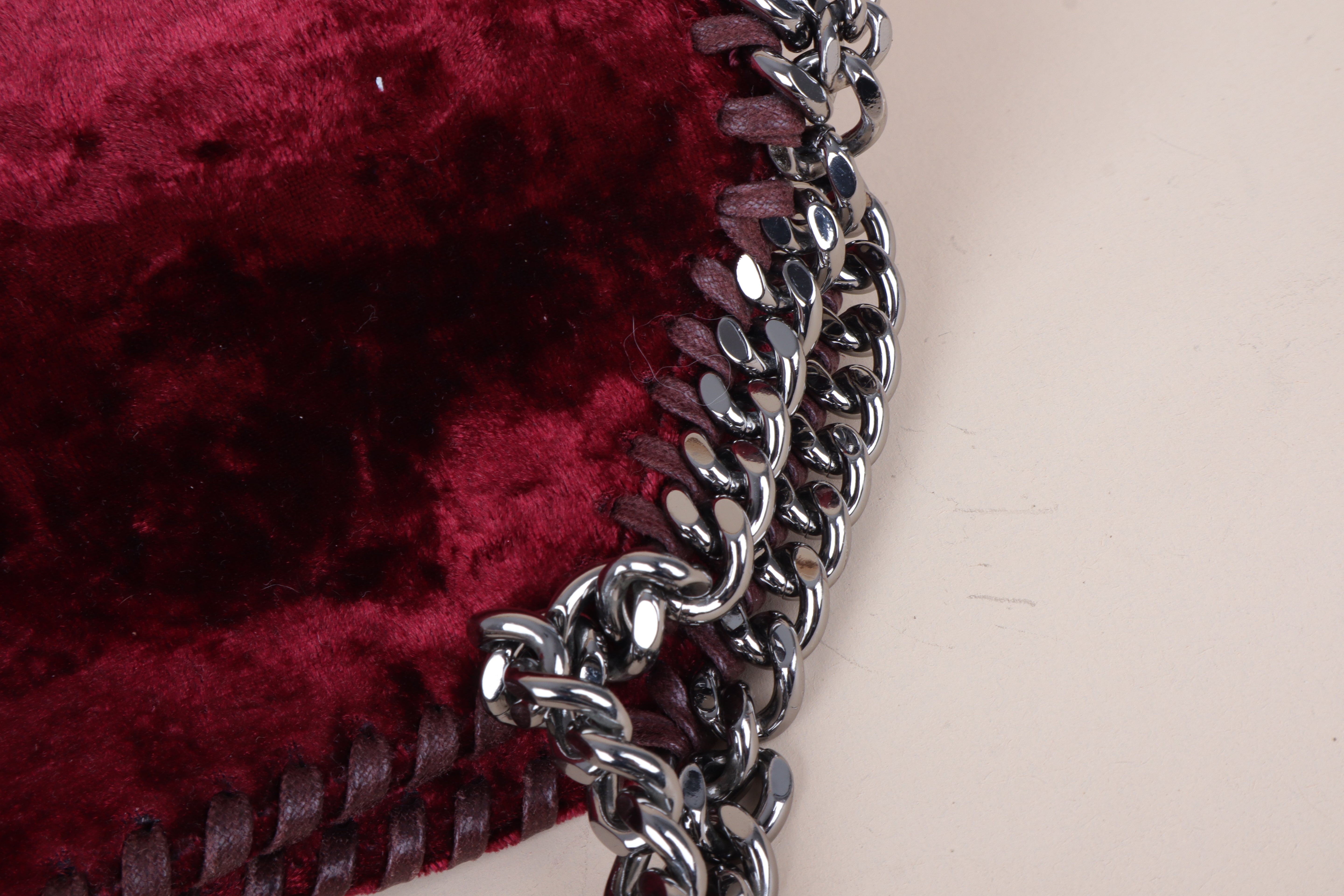 Stella Mccartney mini tote bag Burgundy Falabella