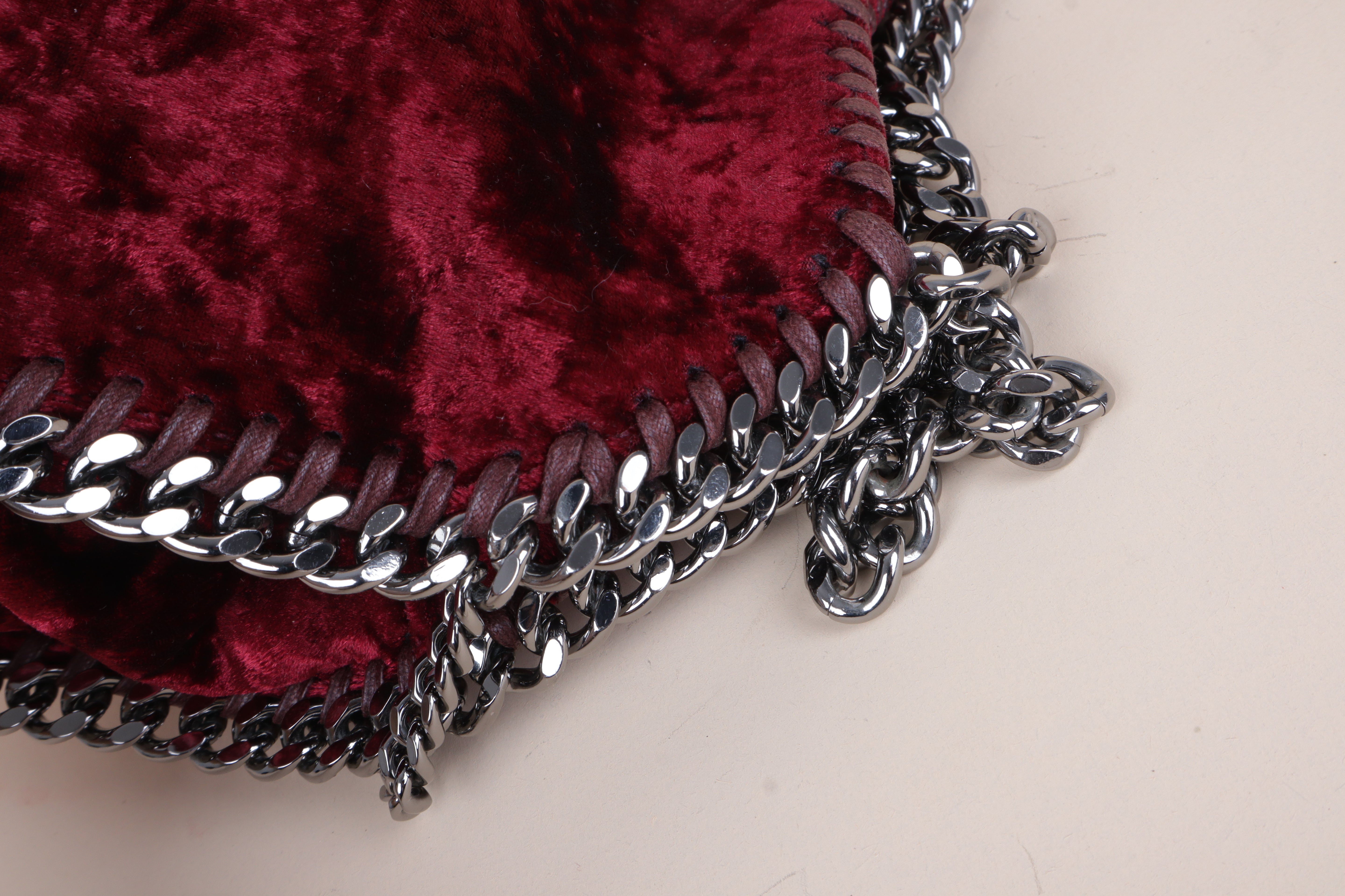 Stella Mccartney mini tote bag Burgundy Falabella