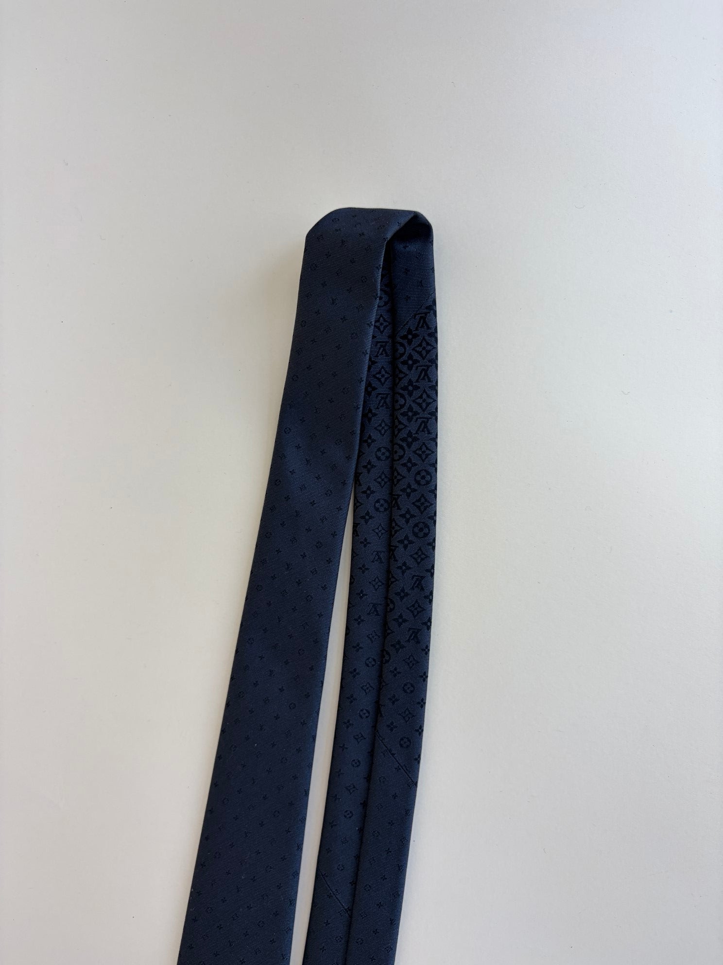 Louis Vuitton Black Fading Monogram Tie