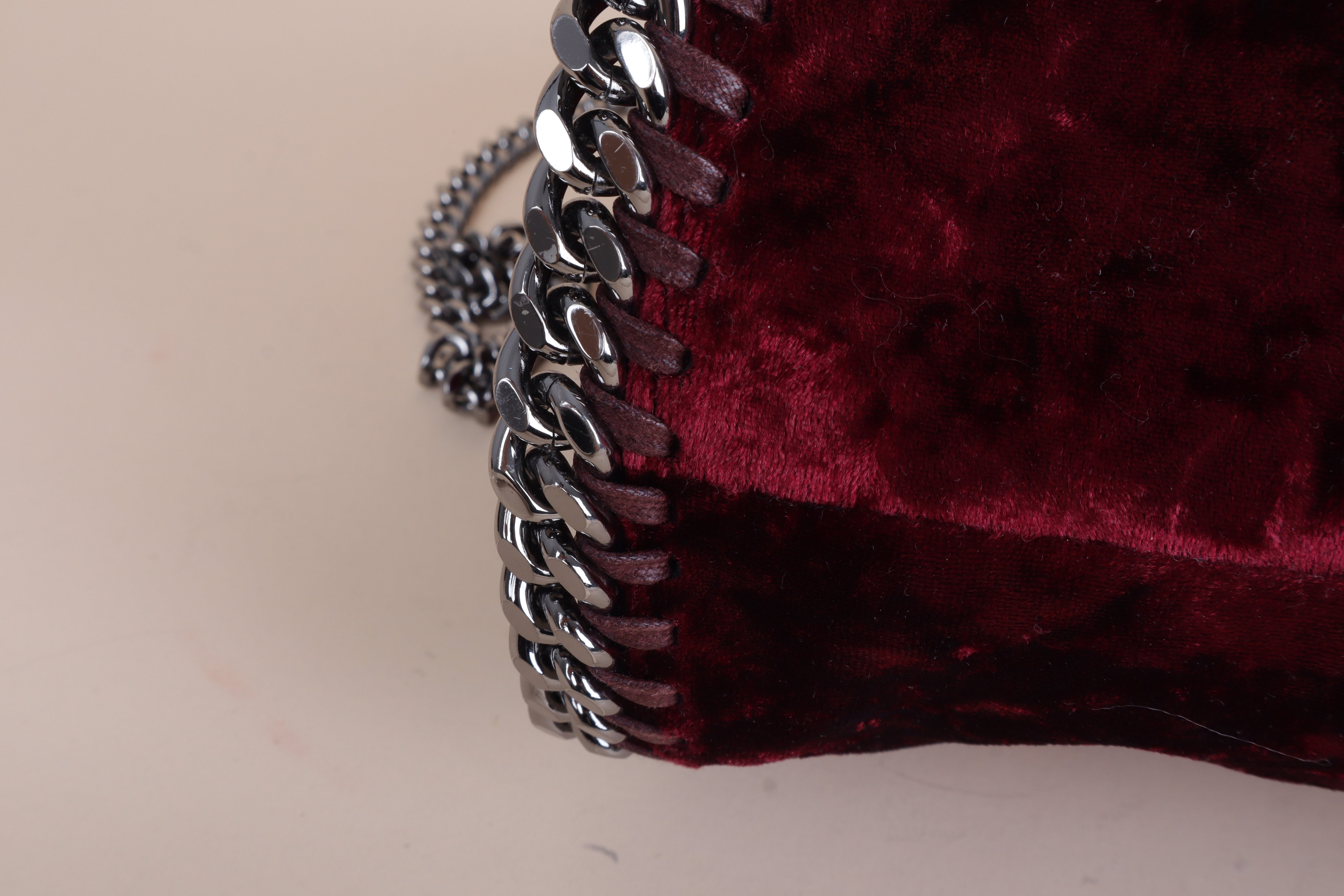 Stella Mccartney mini tote bag Burgundy Falabella