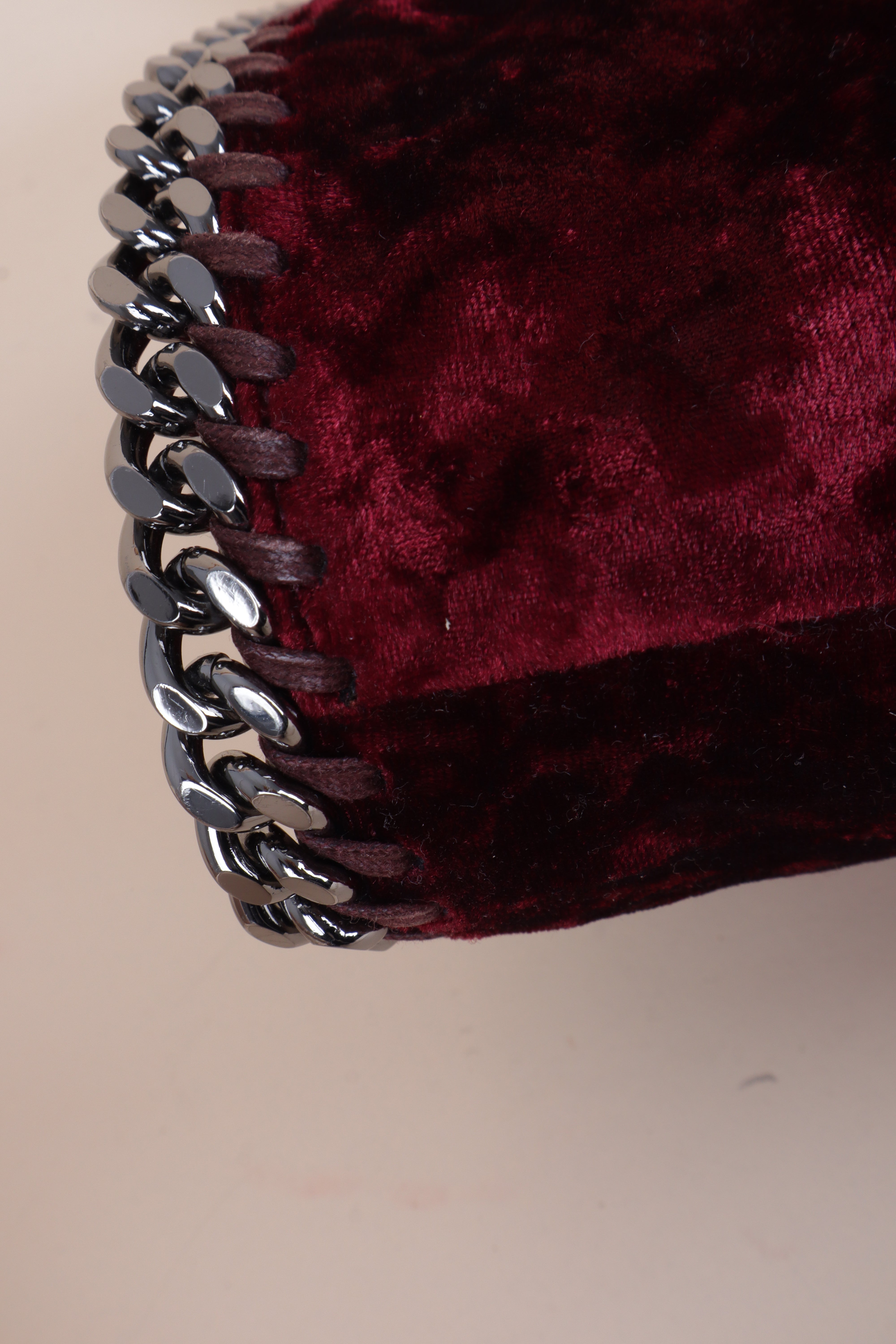 Stella Mccartney mini tote bag Burgundy Falabella