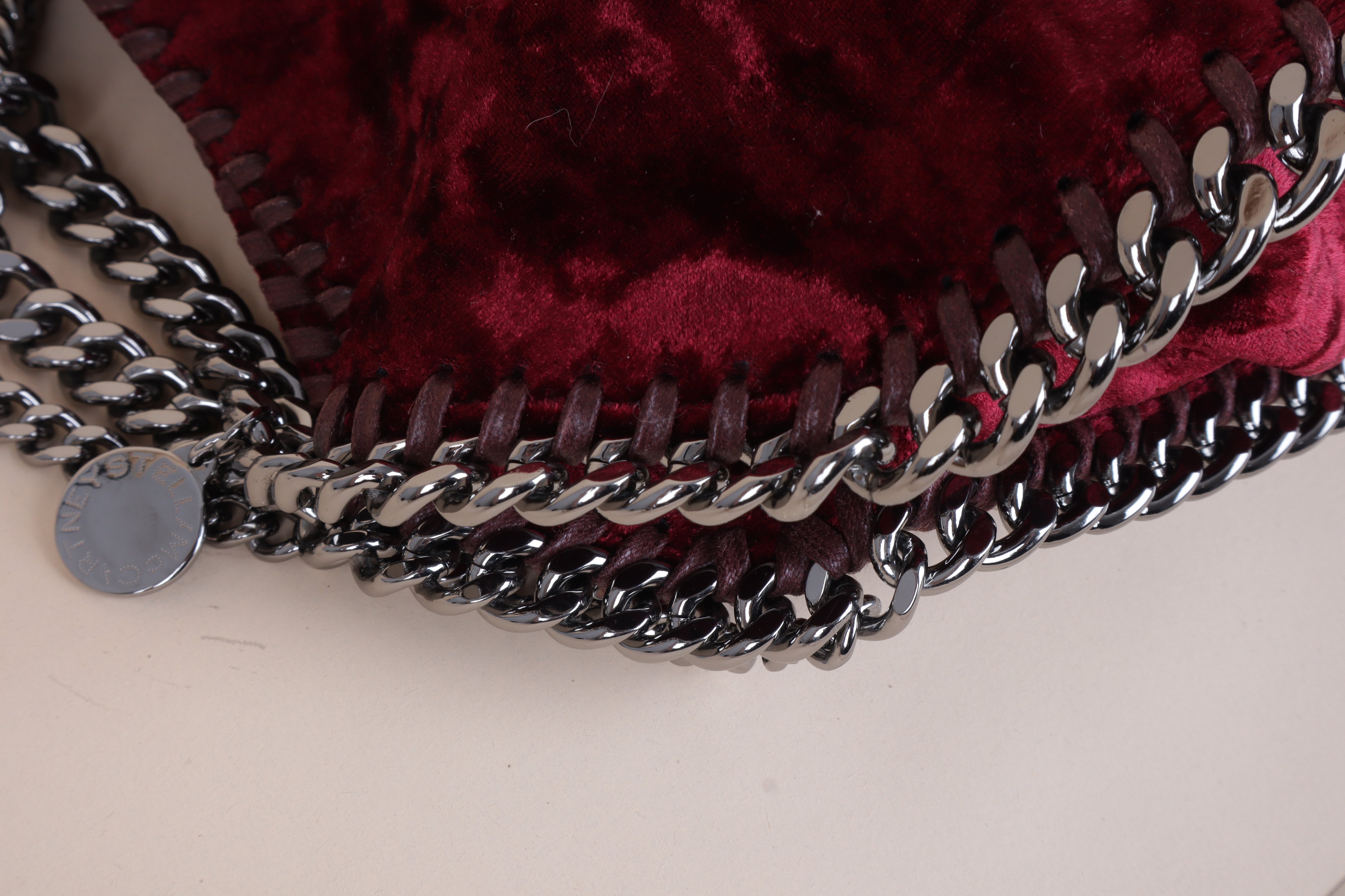 Stella Mccartney mini tote bag Burgundy Falabella