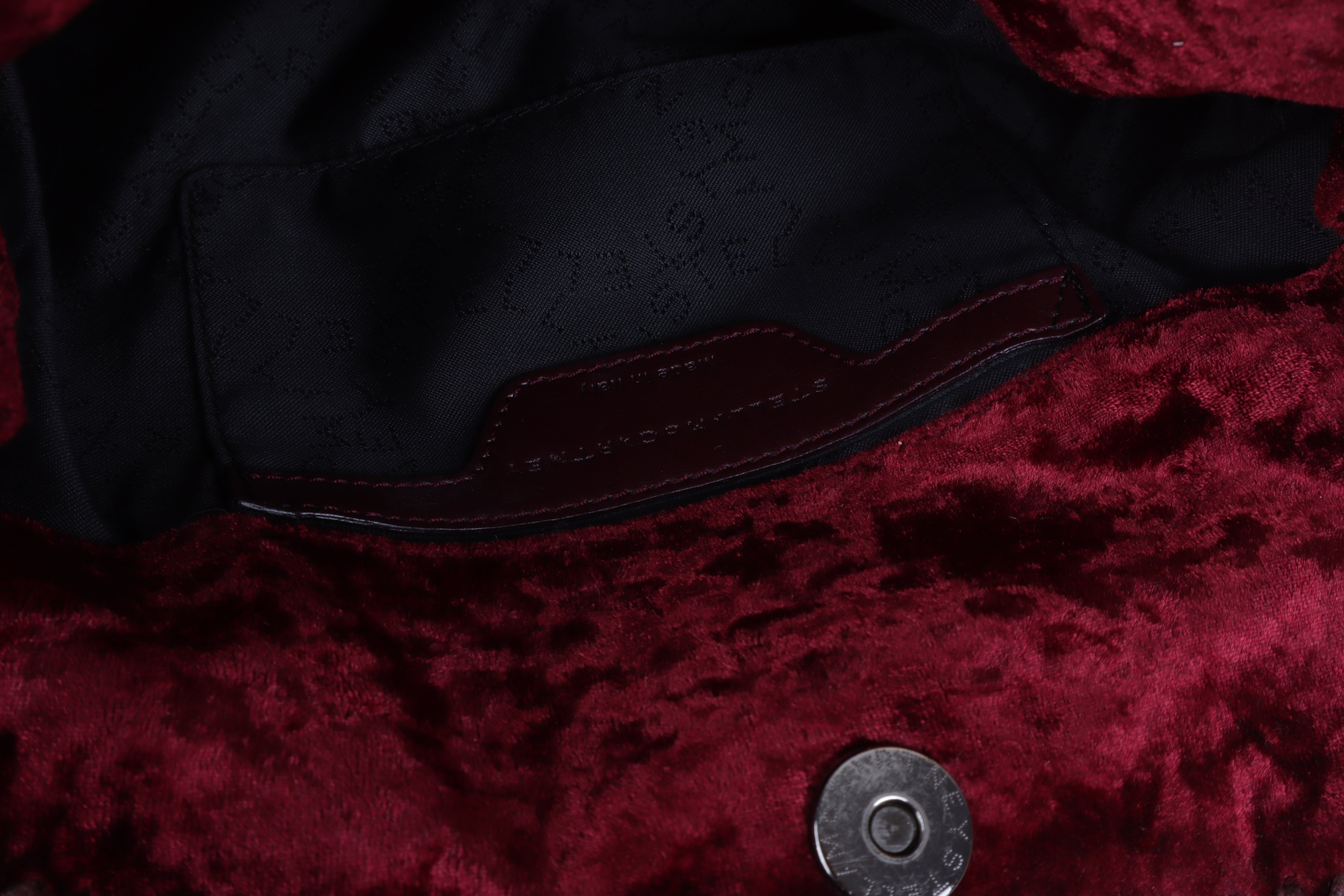 Stella Mccartney mini tote bag Burgundy Falabella