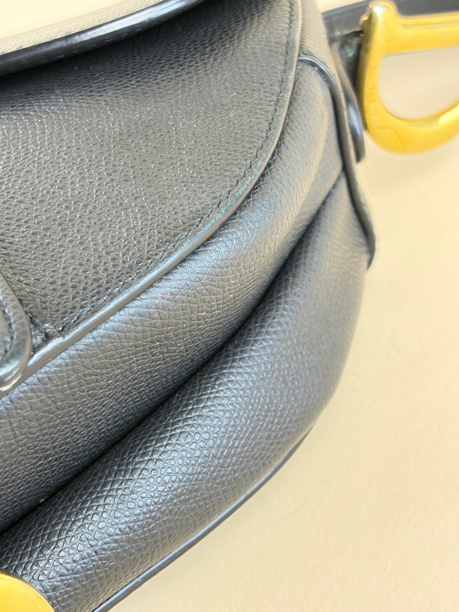 Christian Dior Black Saddle Medium Bag