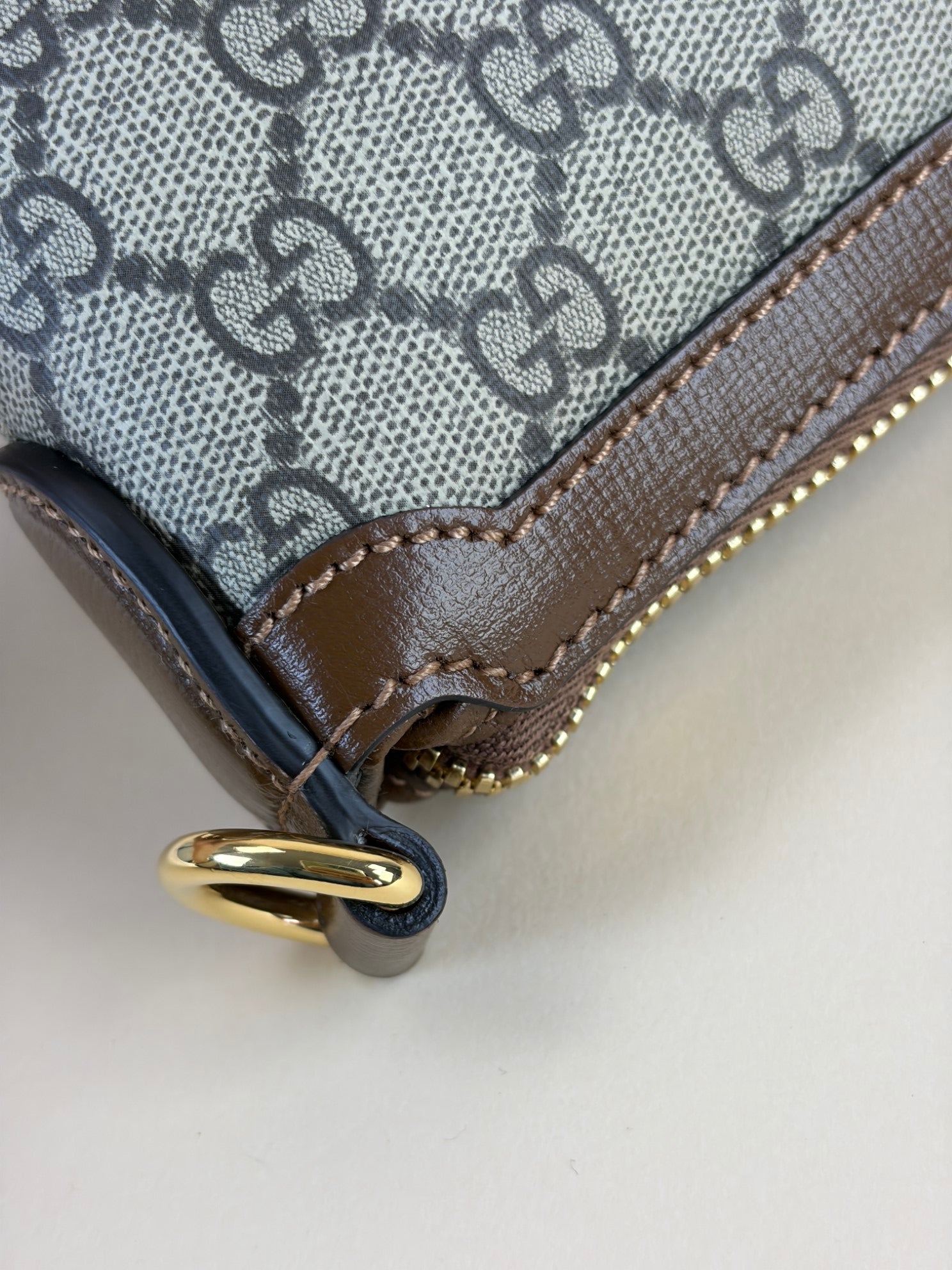 GUCCI supreme messenger bag with interlocking G