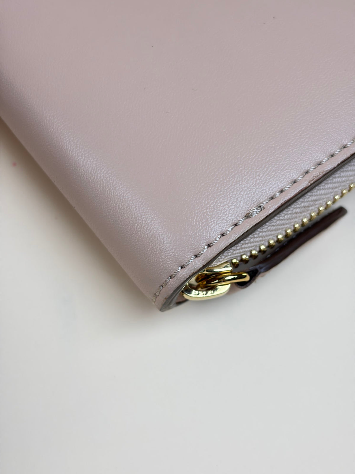 stella McCartney pink leather mini logo cross body