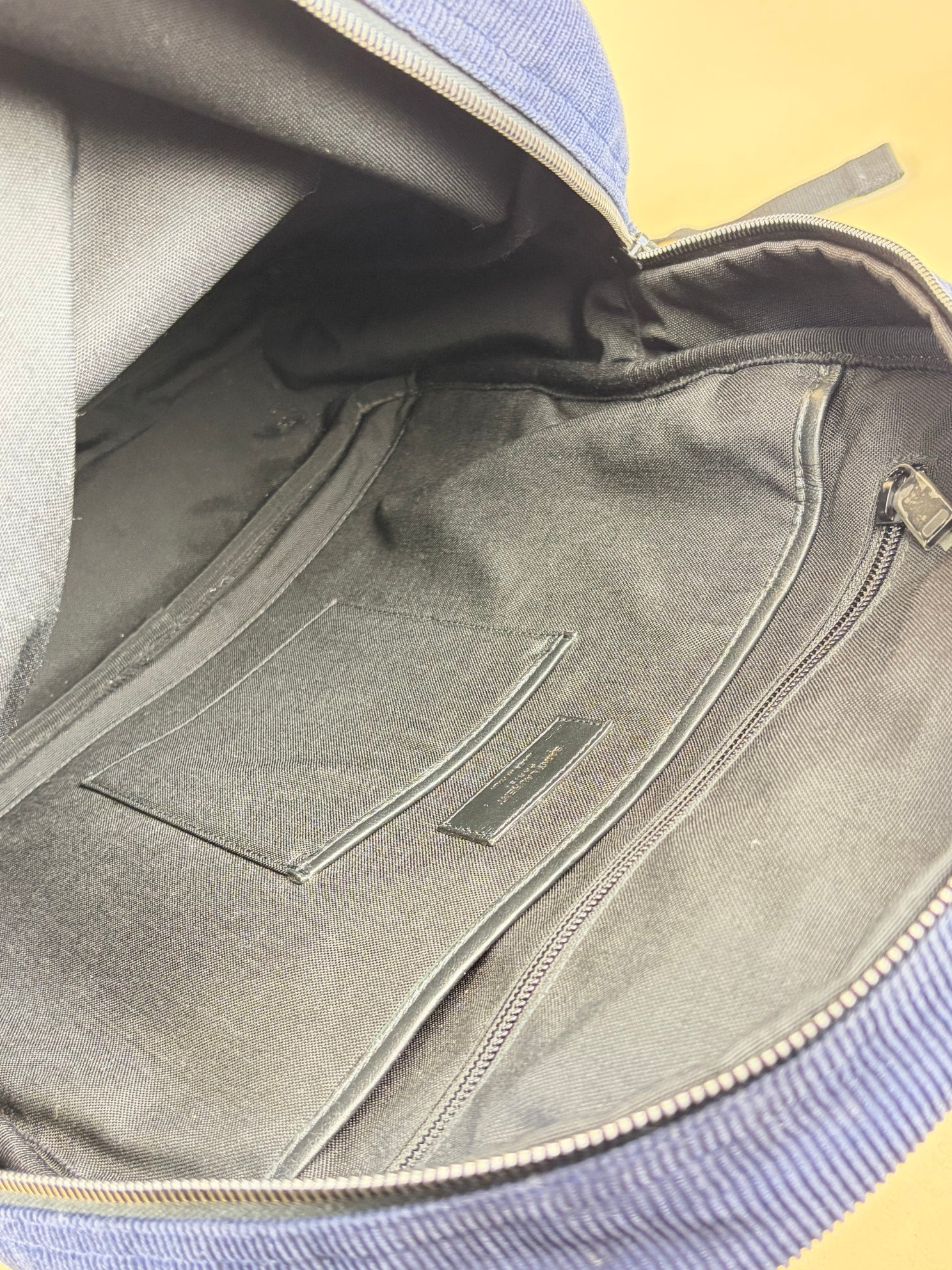 YSL Blue Velvet Backpack Bag