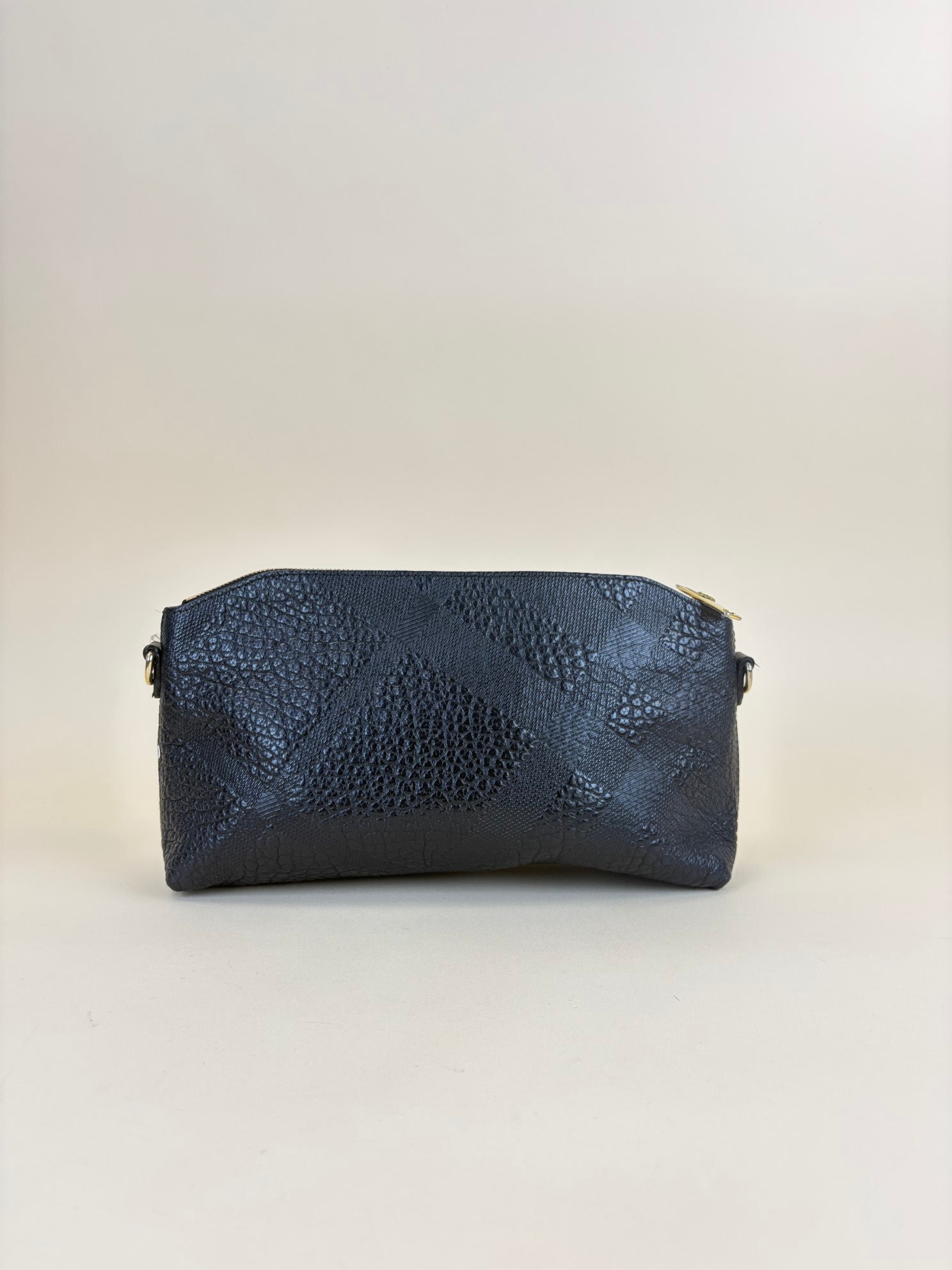 Burberry Black Chichester grained leather cross body