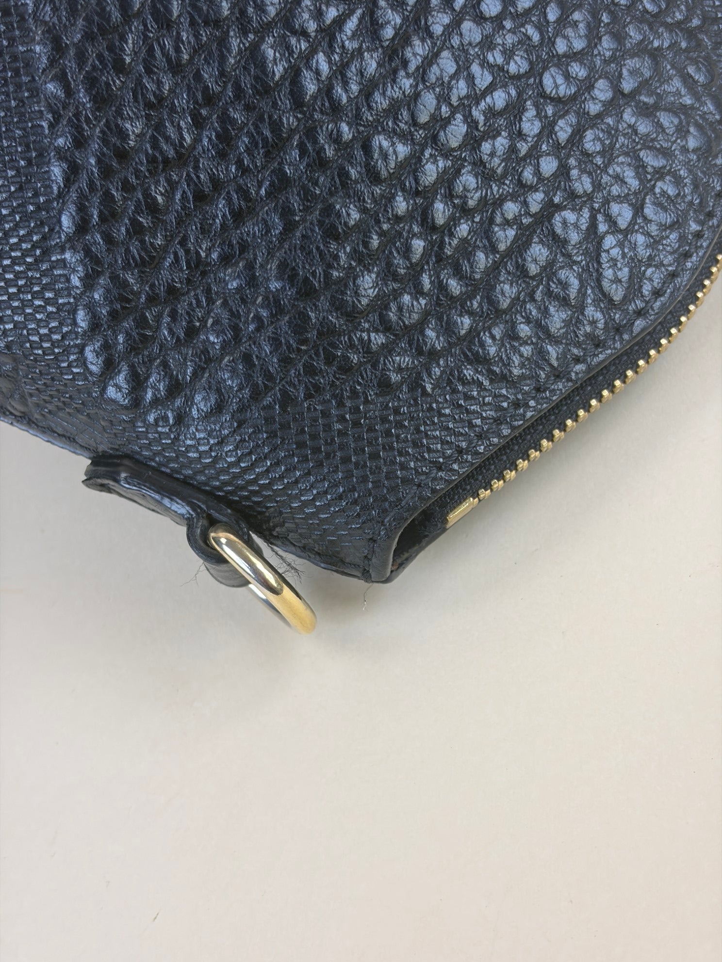 Burberry Black Chichester grained leather cross body